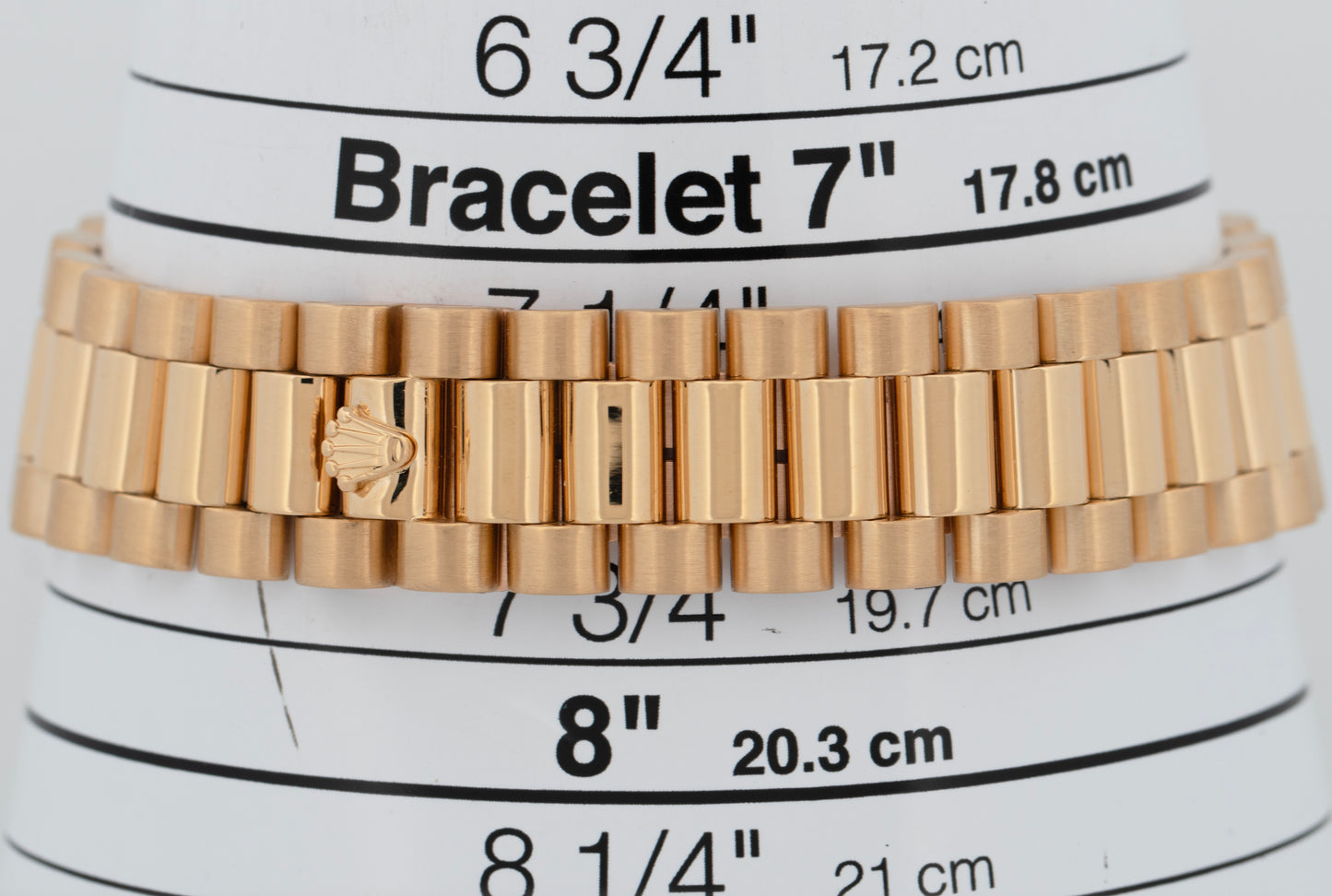 PAPERS Rolex Day-Date President 36mm Ivory Pyramid Yellow Gold Watch 18238 BOX