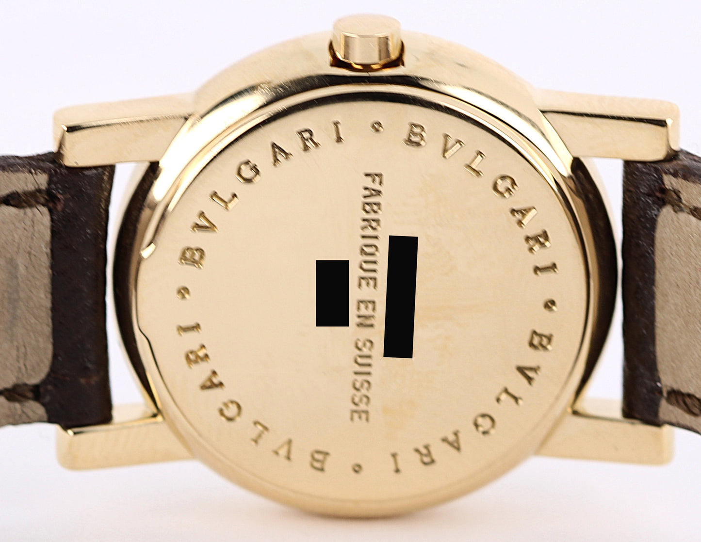 BVLGARI Bvlgari Anfiteatro 18kYellow Gold Cream 26mm AT26GL Quartz Leather Watch