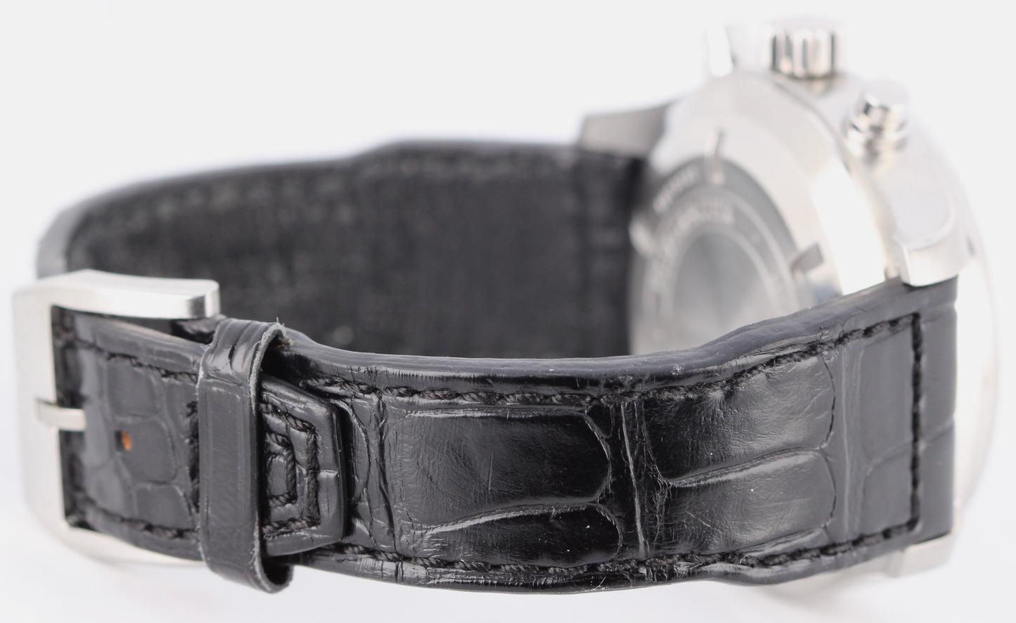 IWC Pilot Fliegeruhr PAPERS Steel Black 43mm Leather IW377701 Watch BOX