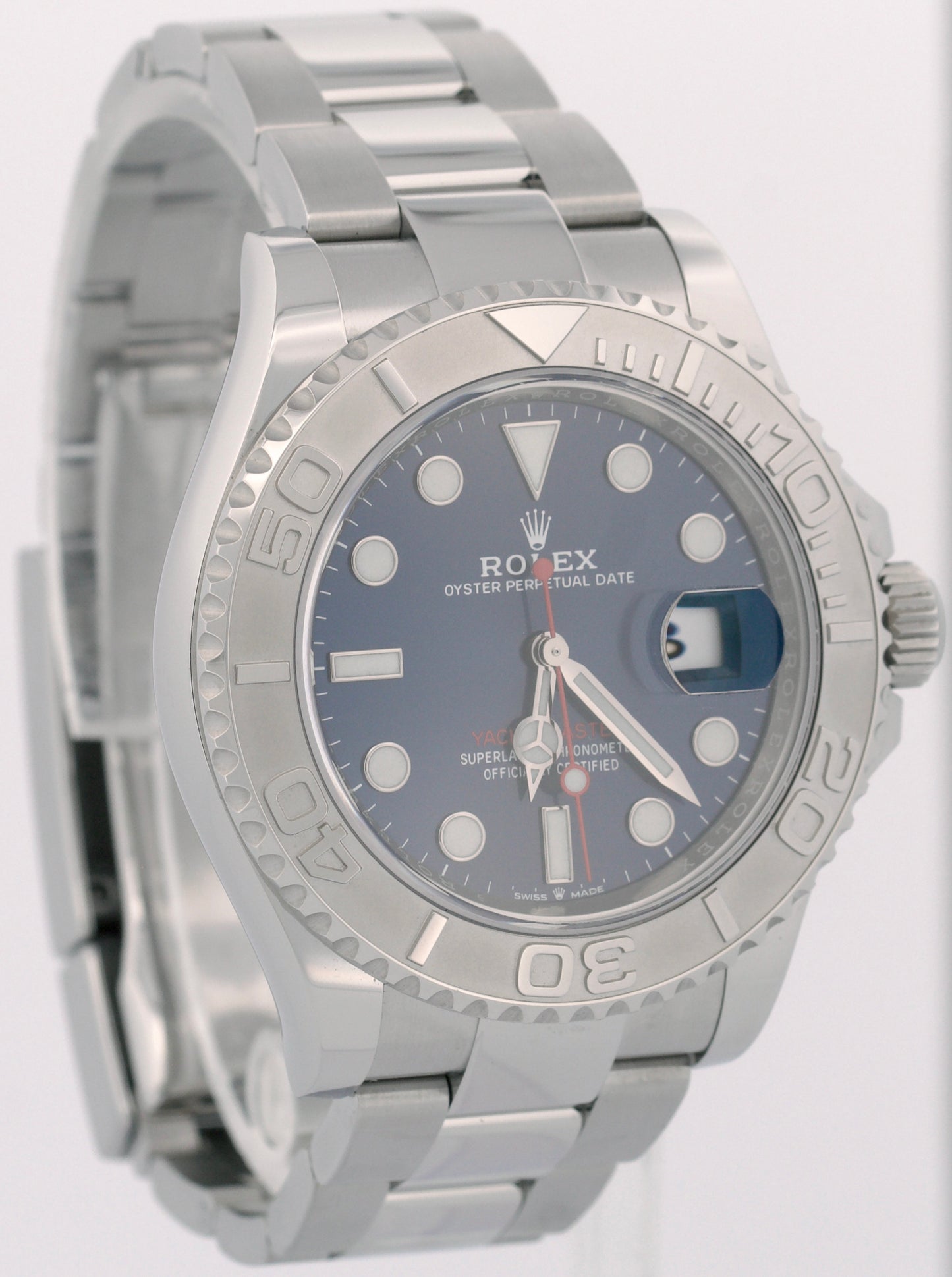 MINT PAPERS Rolex Yacht-Master 40 BLUE Platinum Stainless Steel 126622 Watch BOX