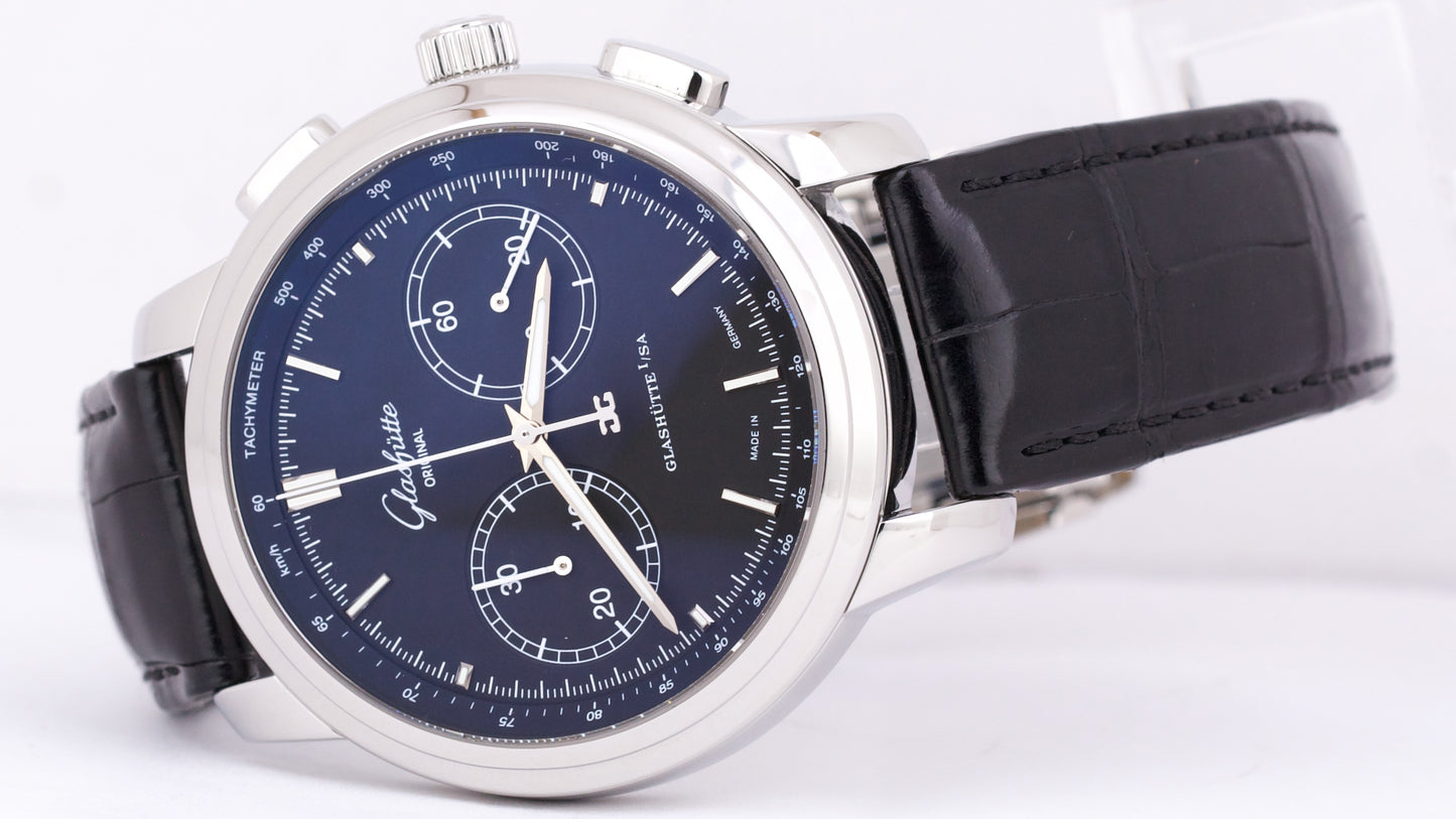 MINT PAPERS Glashutte Original Senator XL 44mm Automatic 39-34-20-42-04 BOX