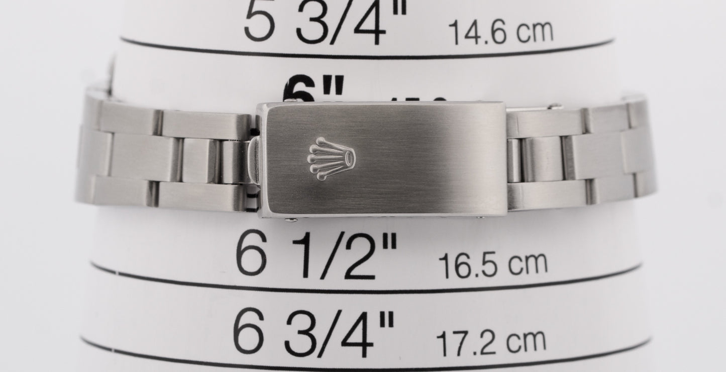 MINT PAPERS Ladies Rolex Oyster Perpetual Date 26mm BLACK Stainless 79160 BOX