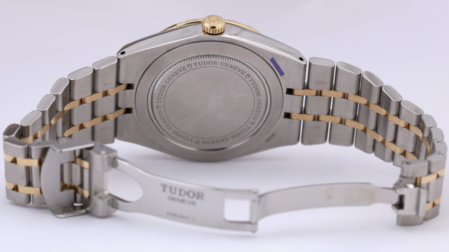 Tudor Royal Two-Tone SILVER ROMAN 18K Gold Steel 41mm Automatic Date 28603 Watch