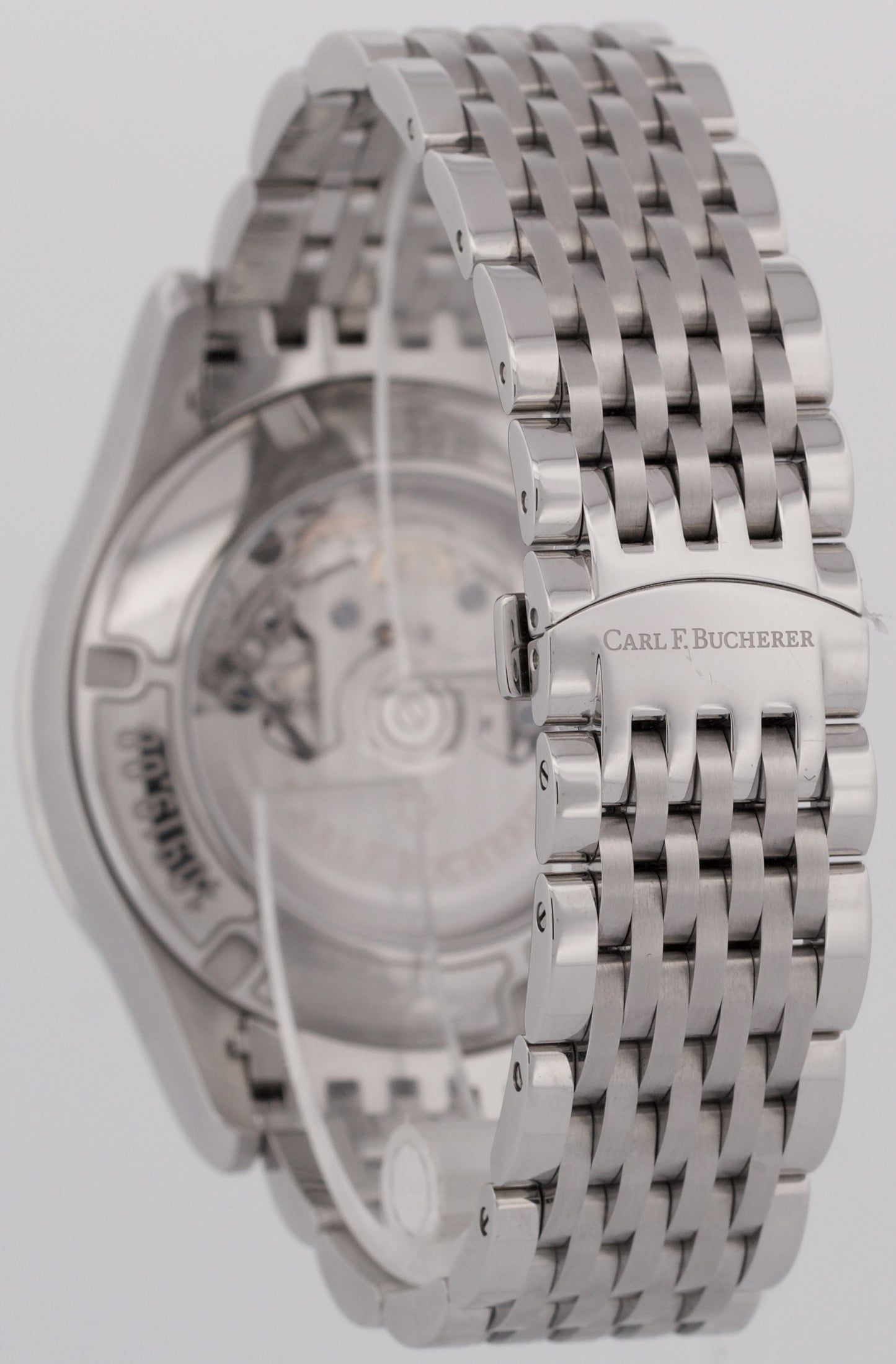 PAPERS Carl F. Bucherer Manero Flyback 43mm BLUE Stainless 00.10919.08.53.21 BOX