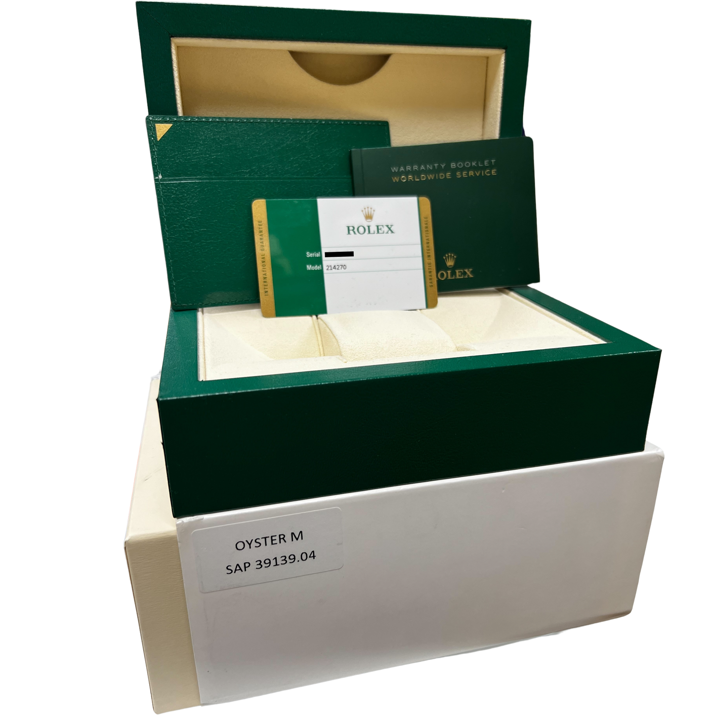 MINT Rolex Explorer PAPERS MK2 Black FULL LUME 3-6-9 Steel 39mm 214270 Watch B+P