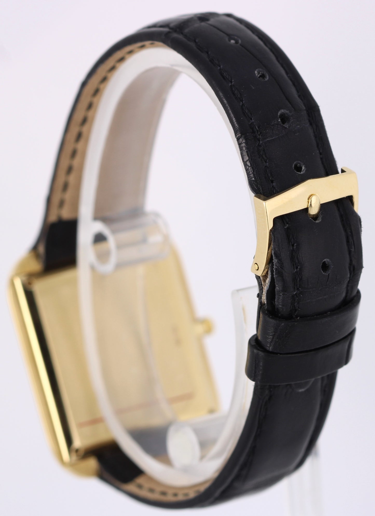 VINTAGE Vacheron Constantin SQUARE Patrimony UltraThin 18k Gold 31mm 33512 POUCH