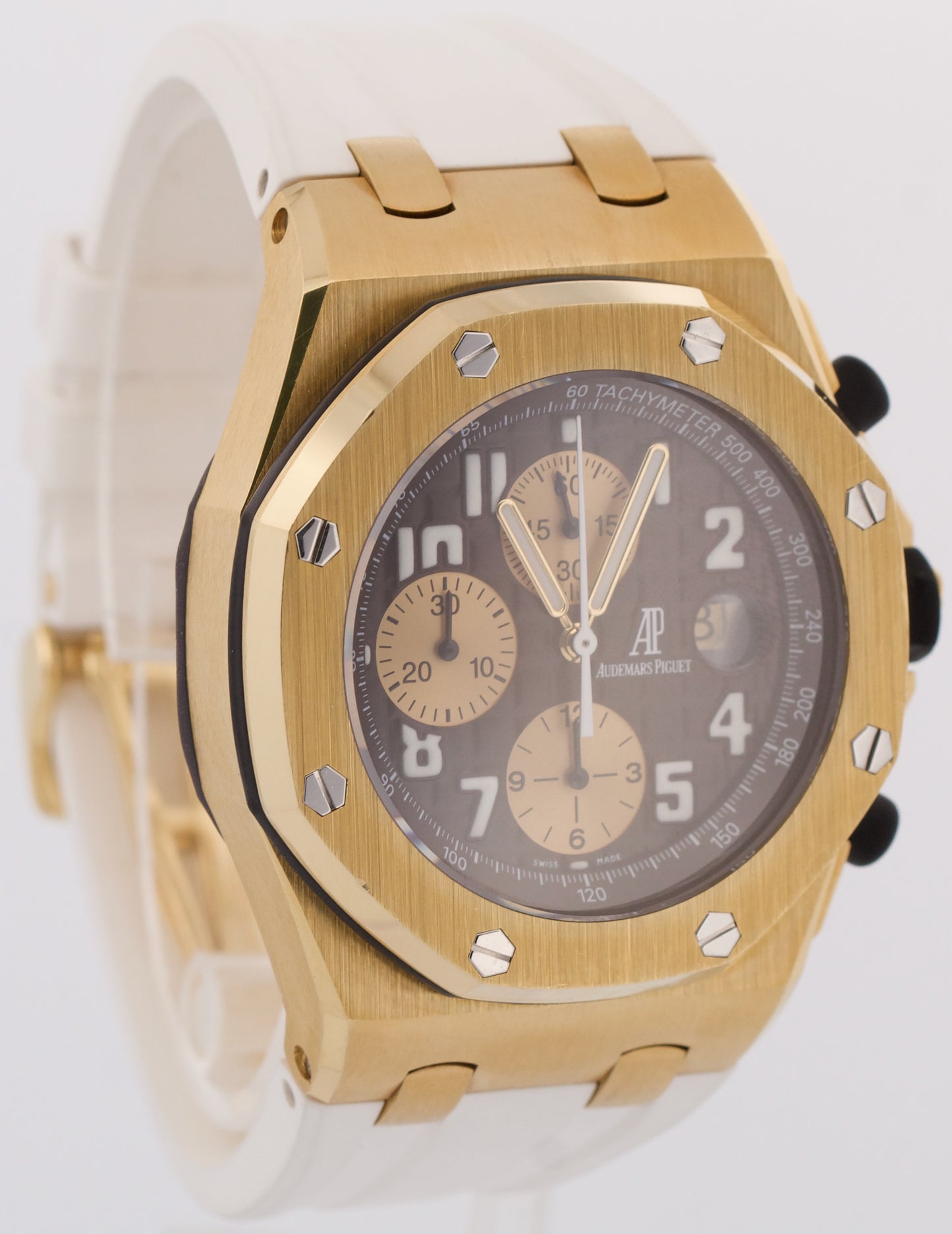 PAPERS Audemars Piguet Royal Oak ARNOLD SCHWARZENEGGER 18k 42mm 26007BA BOX