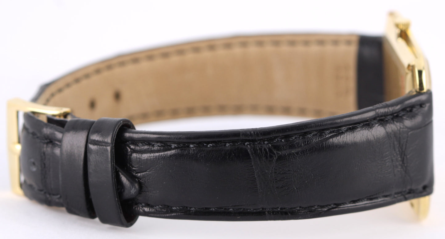 VINTAGE Vacheron Constantin SQUARE Patrimony UltraThin 18k Gold 31mm 33512 POUCH