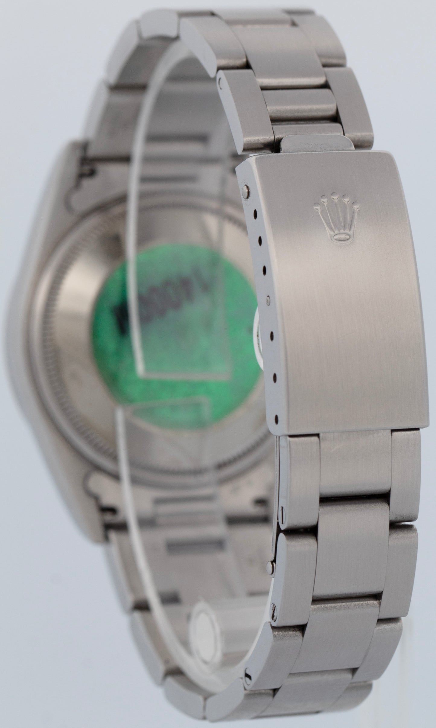 MINT UNPOL. Rolex Air-King Precision BLUE Stainless Steel 34mm Watch 14000 M