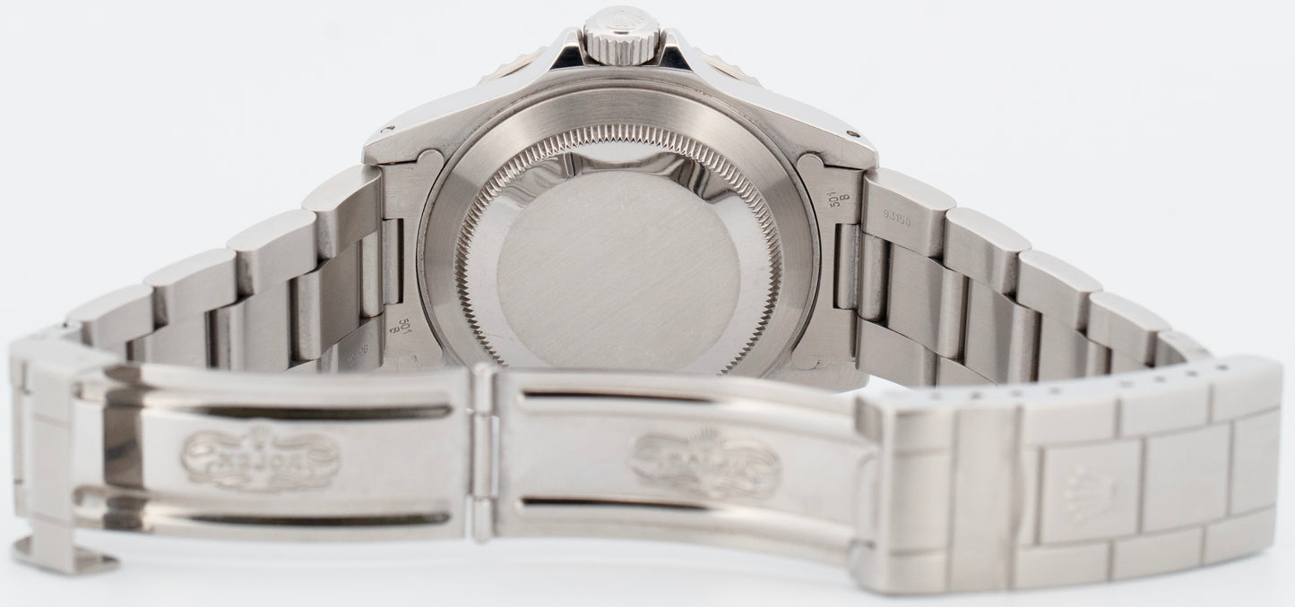 UNPOL. Rolex Submariner No-Date Steel Black 40mm Automatic Oyster Watch 14060 M