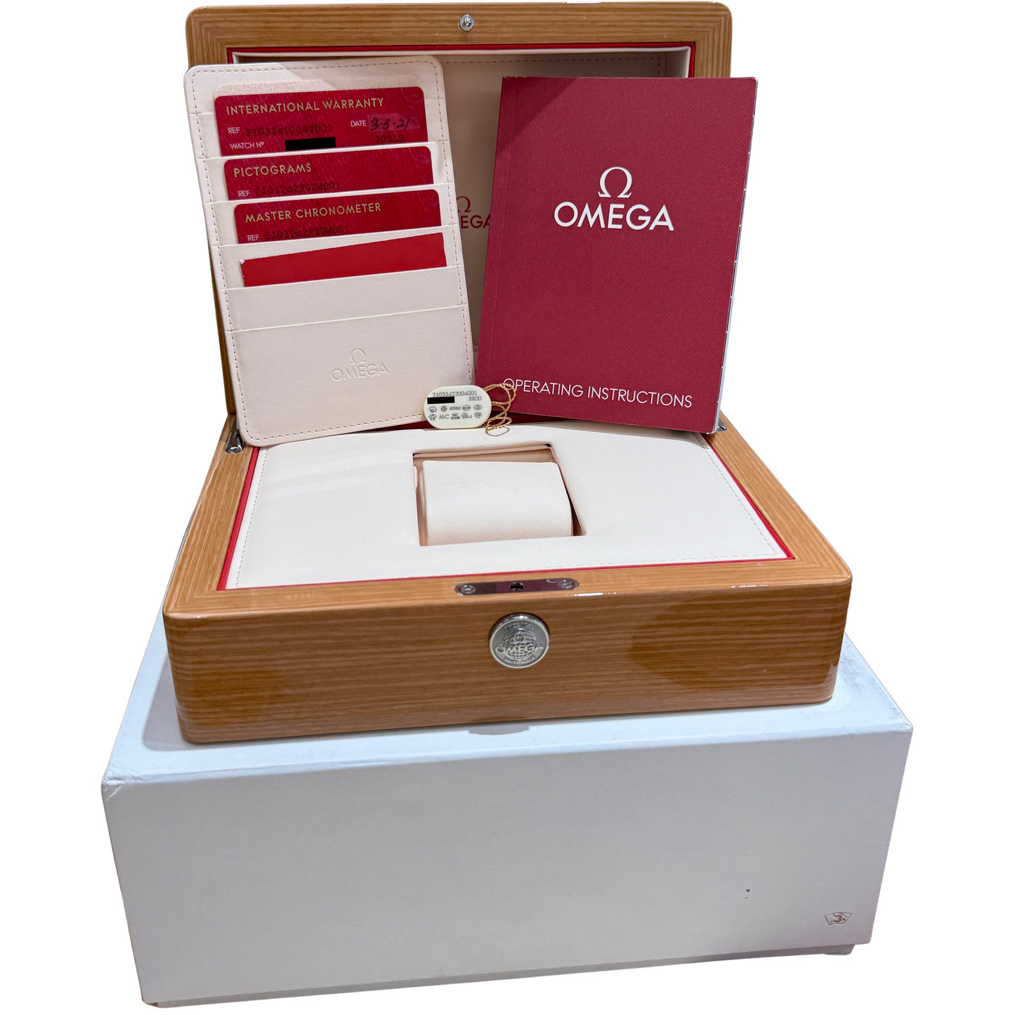 Omega Seamaster 300 Co-Axial PAPERS 42mm Stainless White 210.32.42.20.04.001 BOX