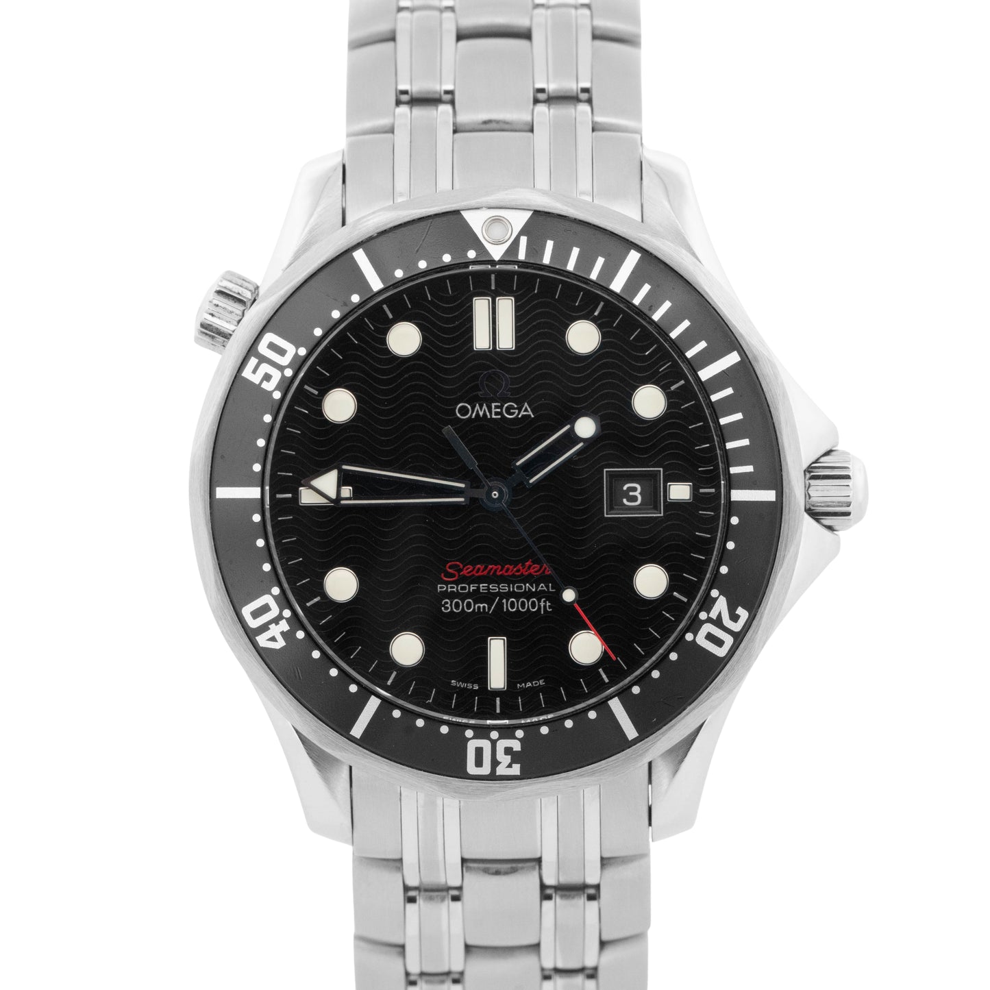 PAPERS Omega Seamaster Diver 300M 41mm BLACK WAVE Steel 212.30.41.61.01.001 BOX