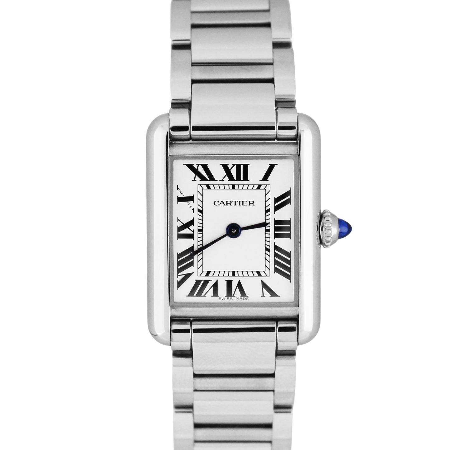 Cartier Tank Must PAPERS Steel Silver Roman 29.5mmX 22mm WSTA0051 4322 Watch B+P