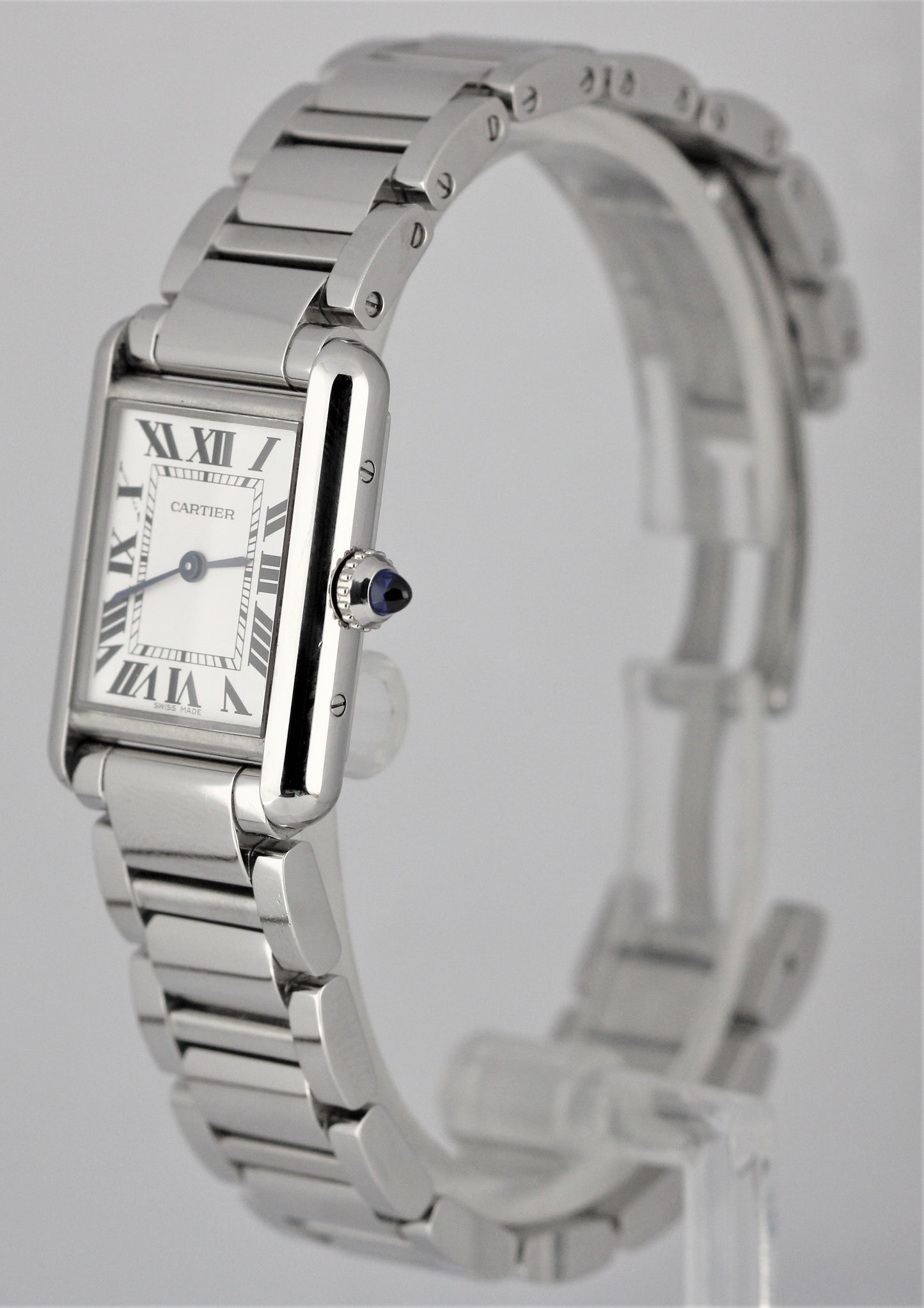 Cartier Tank Must PAPERS Steel Silver Roman 29.5mmX 22mm WSTA0051 4322 Watch B+P
