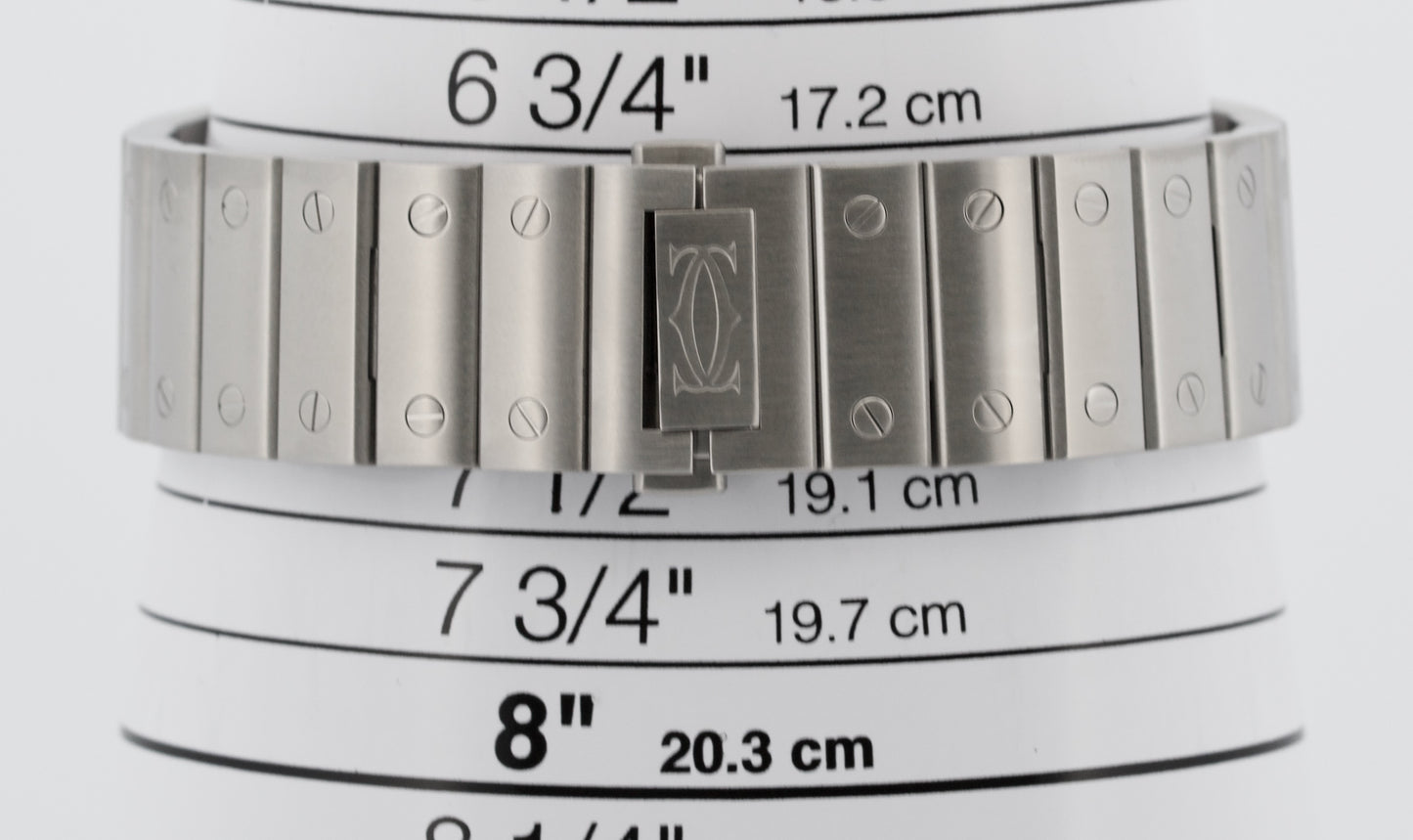 2025 CPO PAPERS Cartier Santos 39.8mm WHITE ROMAN Stainless 4072 WSSA0018 BOX