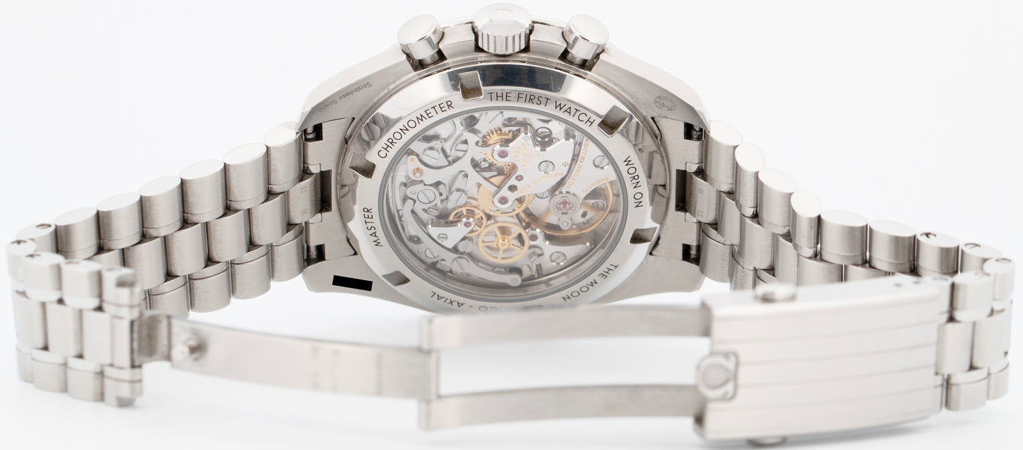 PAPERS Omega Speedmaster SAPPHIRE SANDWICH Steel Watch 310.30.42.50.01.002 BOX