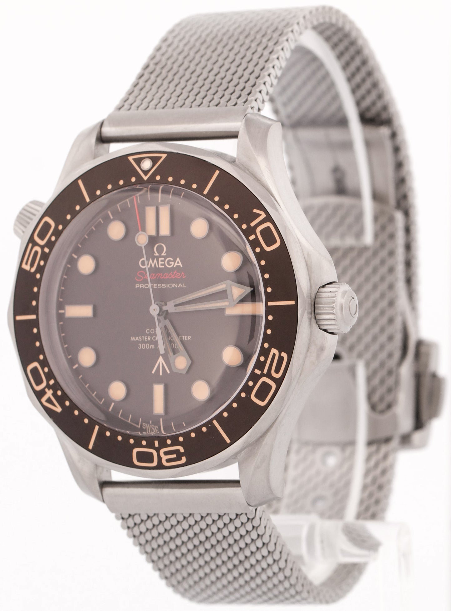 MINT PAPERS Omega Seamaster 007 Bond 42mm Brown TITANIUM 210.92.42.20.01.001 BOX