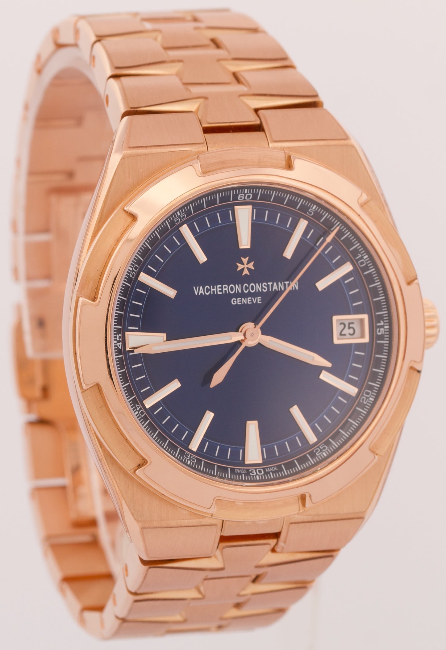 PAPERS Vacheron Constantin Overseas BLUE 41mm 18K Rose Gold 4500V Watch BOX