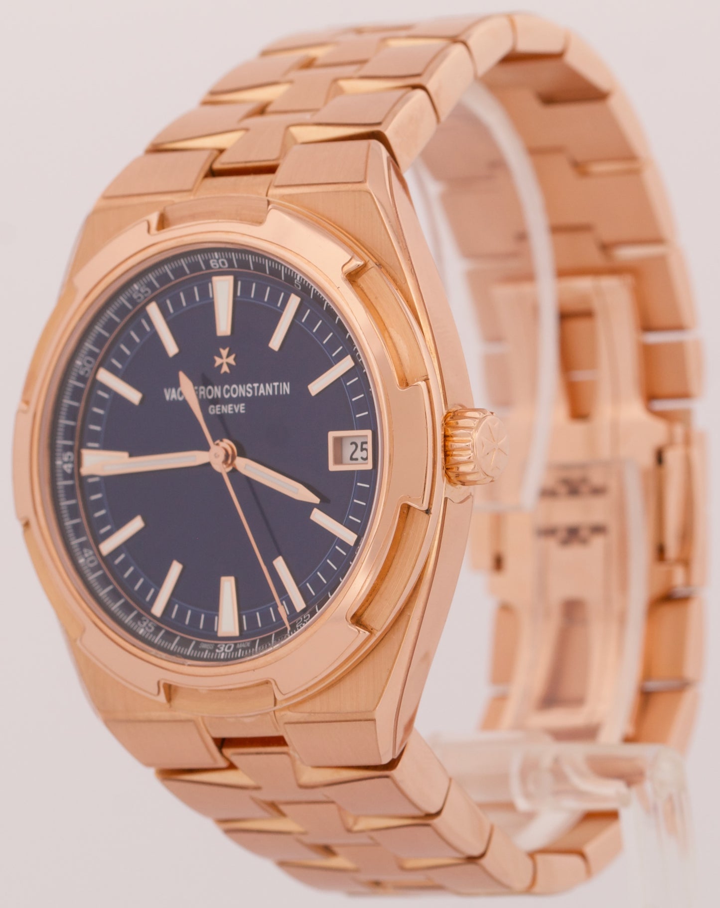 PAPERS Vacheron Constantin Overseas BLUE 41mm 18K Rose Gold 4500V Watch BOX