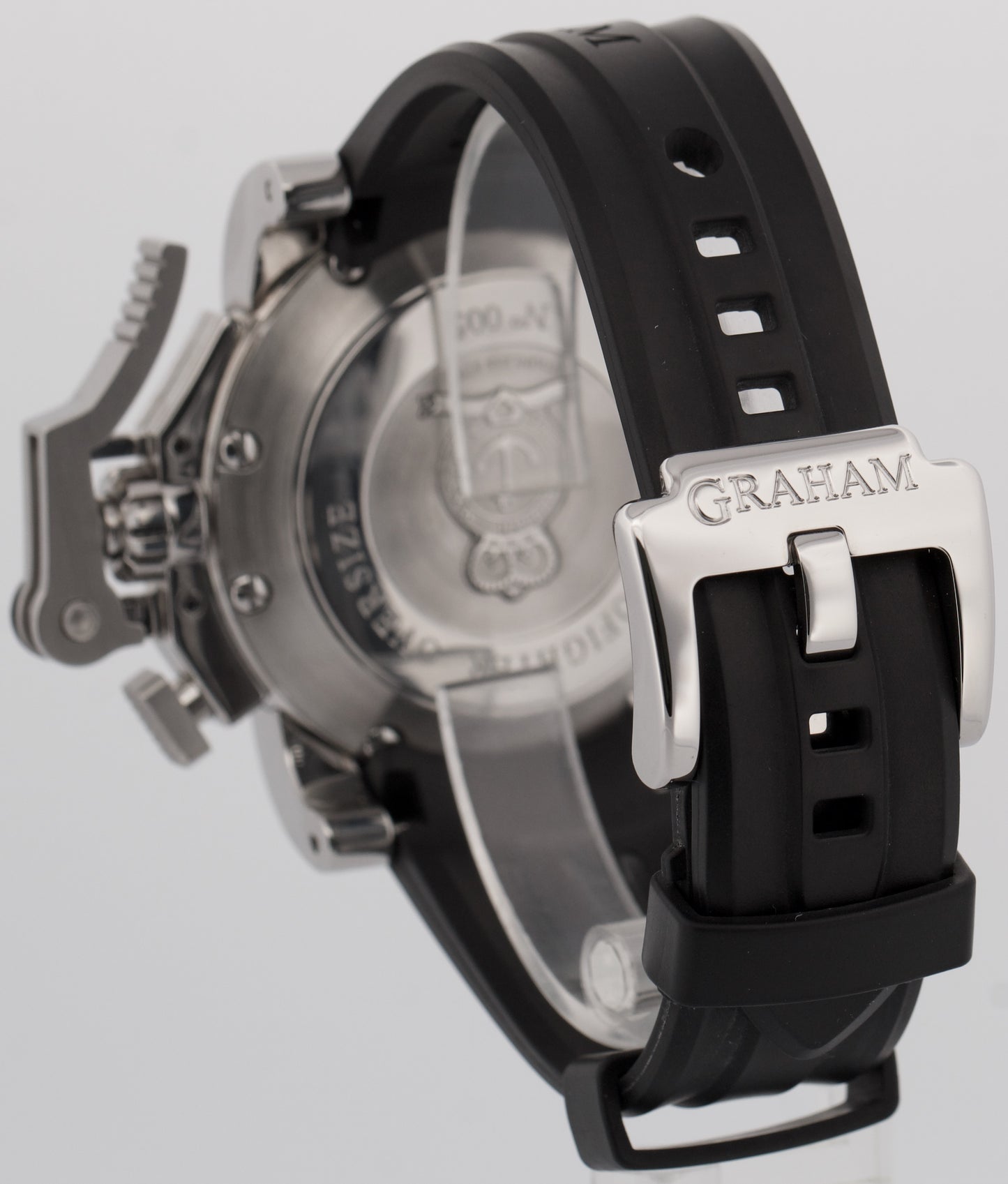 Men's Graham Chronofighter Stainless Steel Rubber Black 47mm 20VDIVAS.BO2A Watch