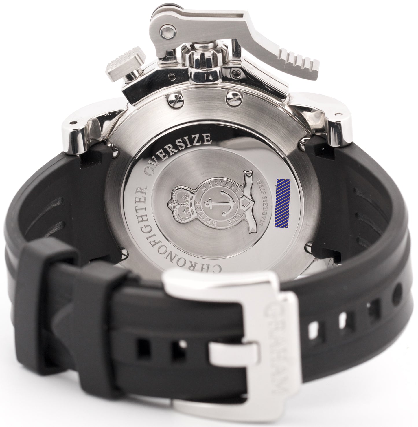 Men's Graham Chronofighter Stainless Steel Rubber Black 47mm 20VDIVAS.BO2A Watch