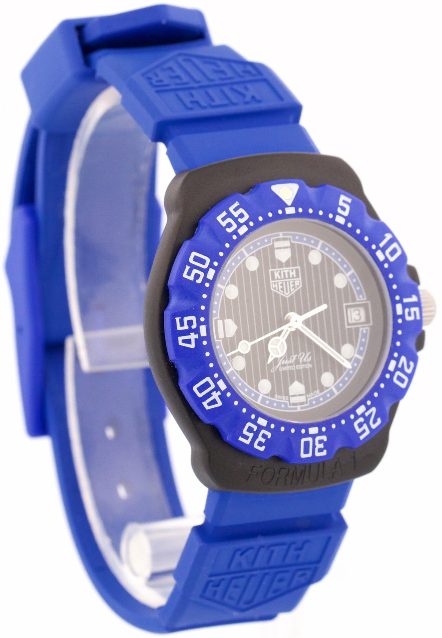 2024 PAPERS Tag Heuer x Kith Formula 1 PVD Rubber 35mm WA121J.BT0012 Quartz BOX