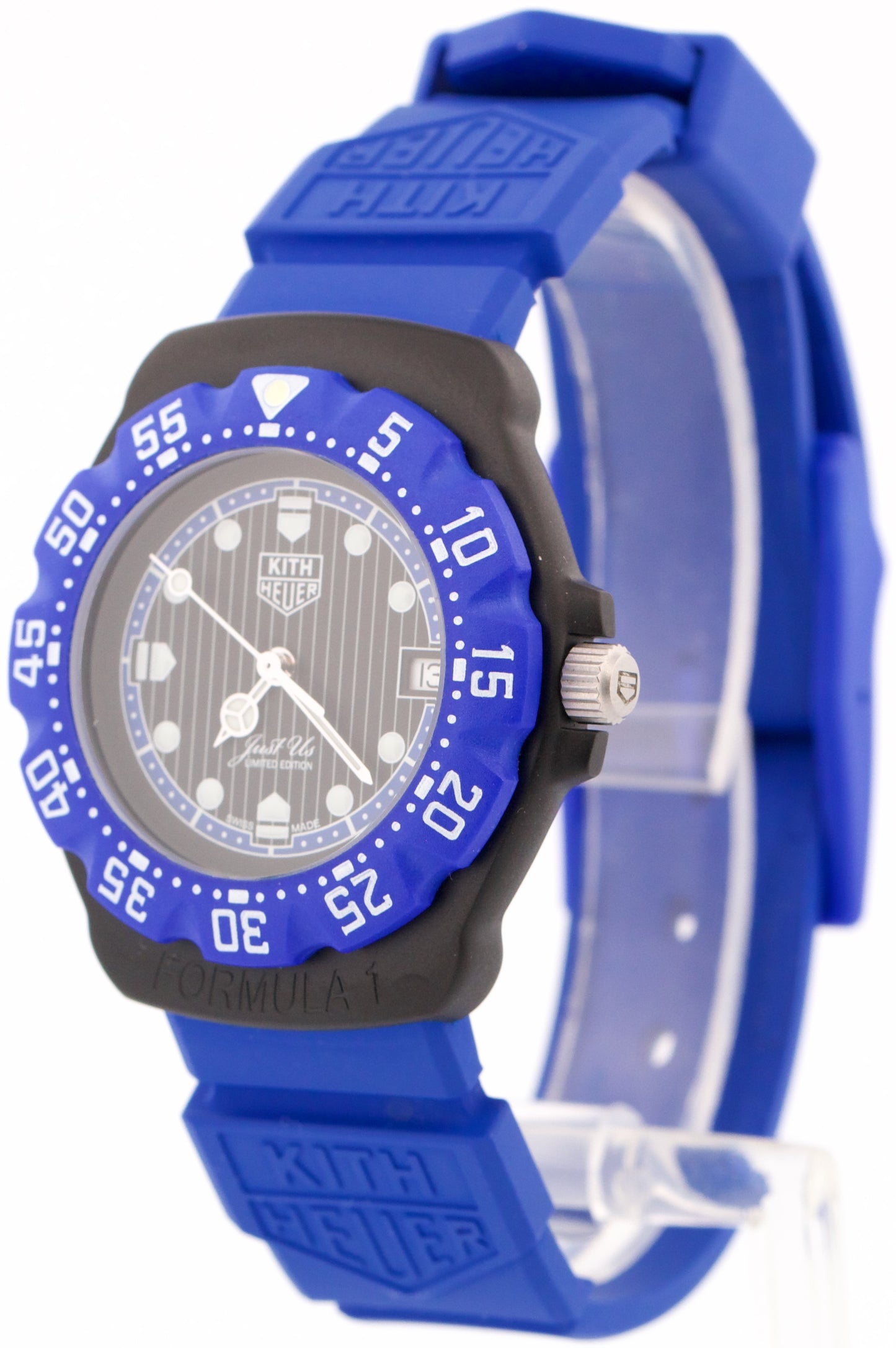 2024 PAPERS Tag Heuer x Kith Formula 1 PVD Rubber 35mm WA121J.BT0012 Quartz BOX