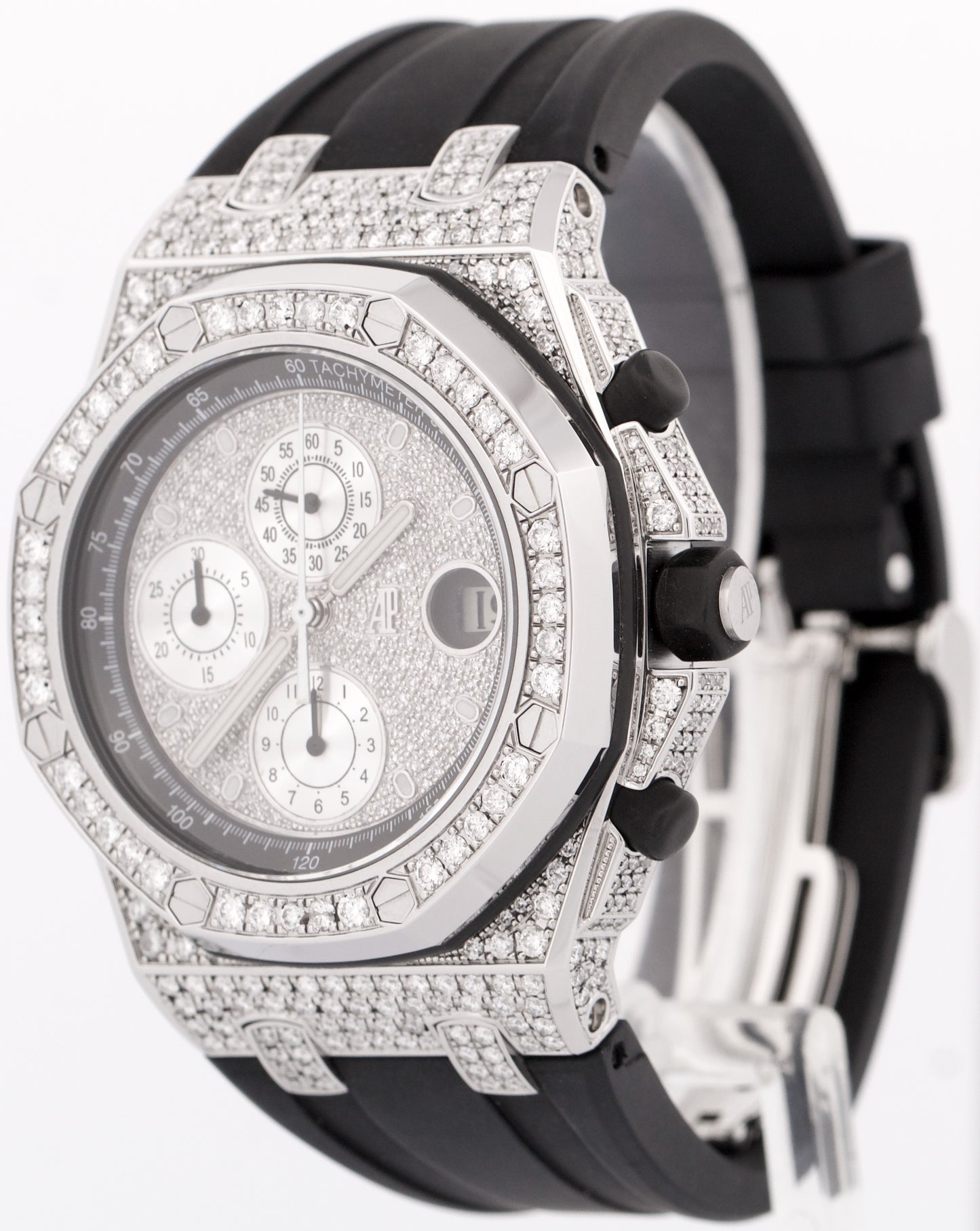MINT Audemars Piguet Royal Oak Offshore Chronograph PAVE DIAMOND 42mm 25940SK