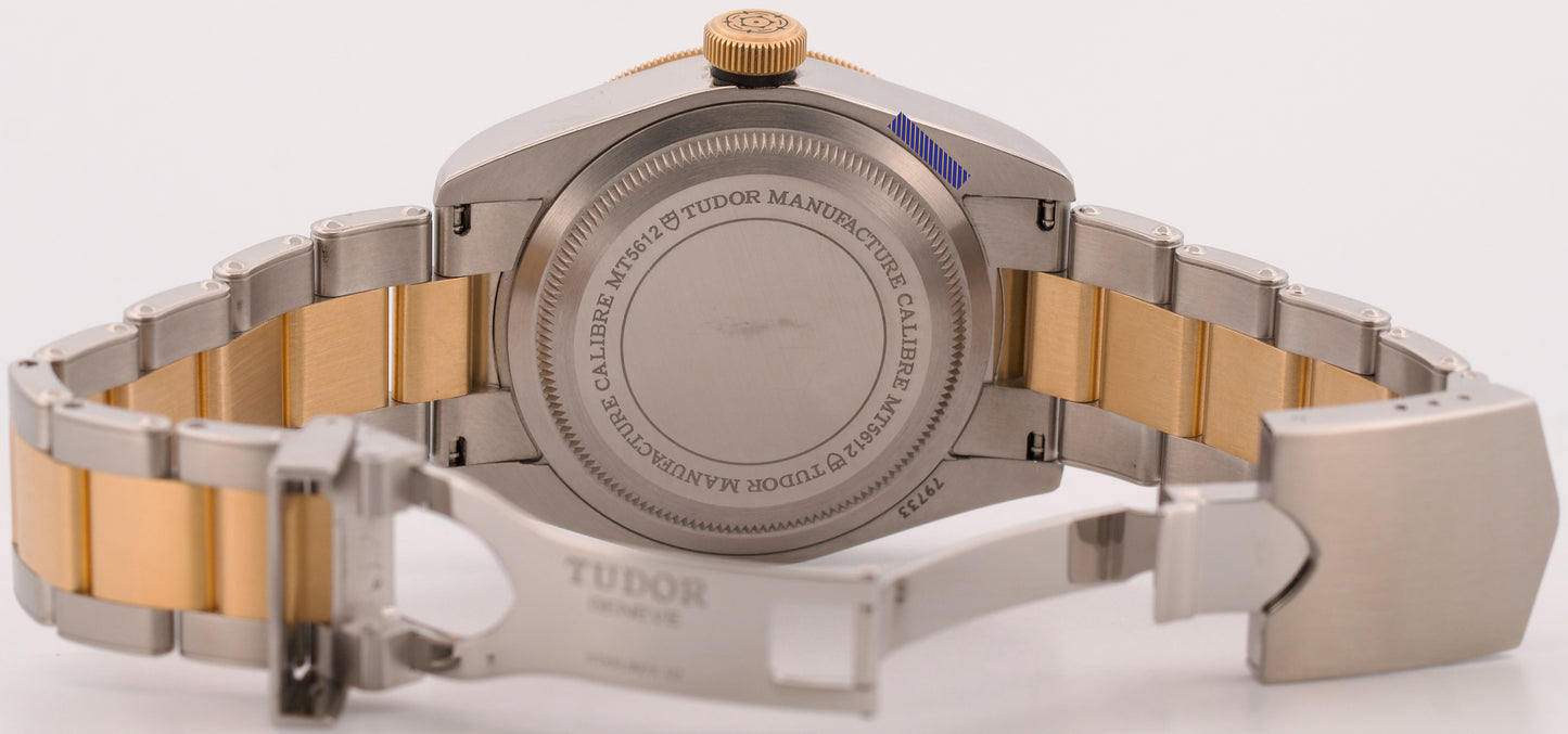 Tudor Black Bay Heritage BLACK Two-Tone 18K Yellow Gold Steel 41mm 79733N BOX