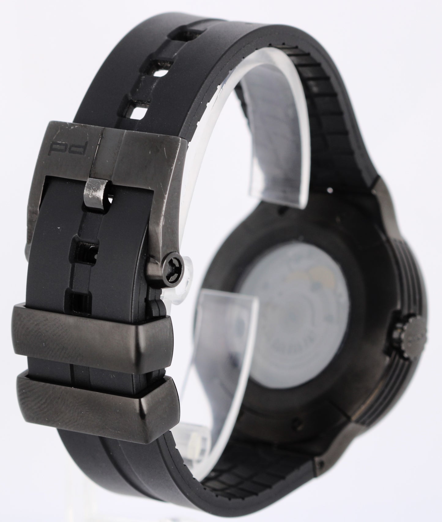 Porsche Design Flat Six P'6350 Steel Black Orange 44mm 6350.43 Rubber Watch