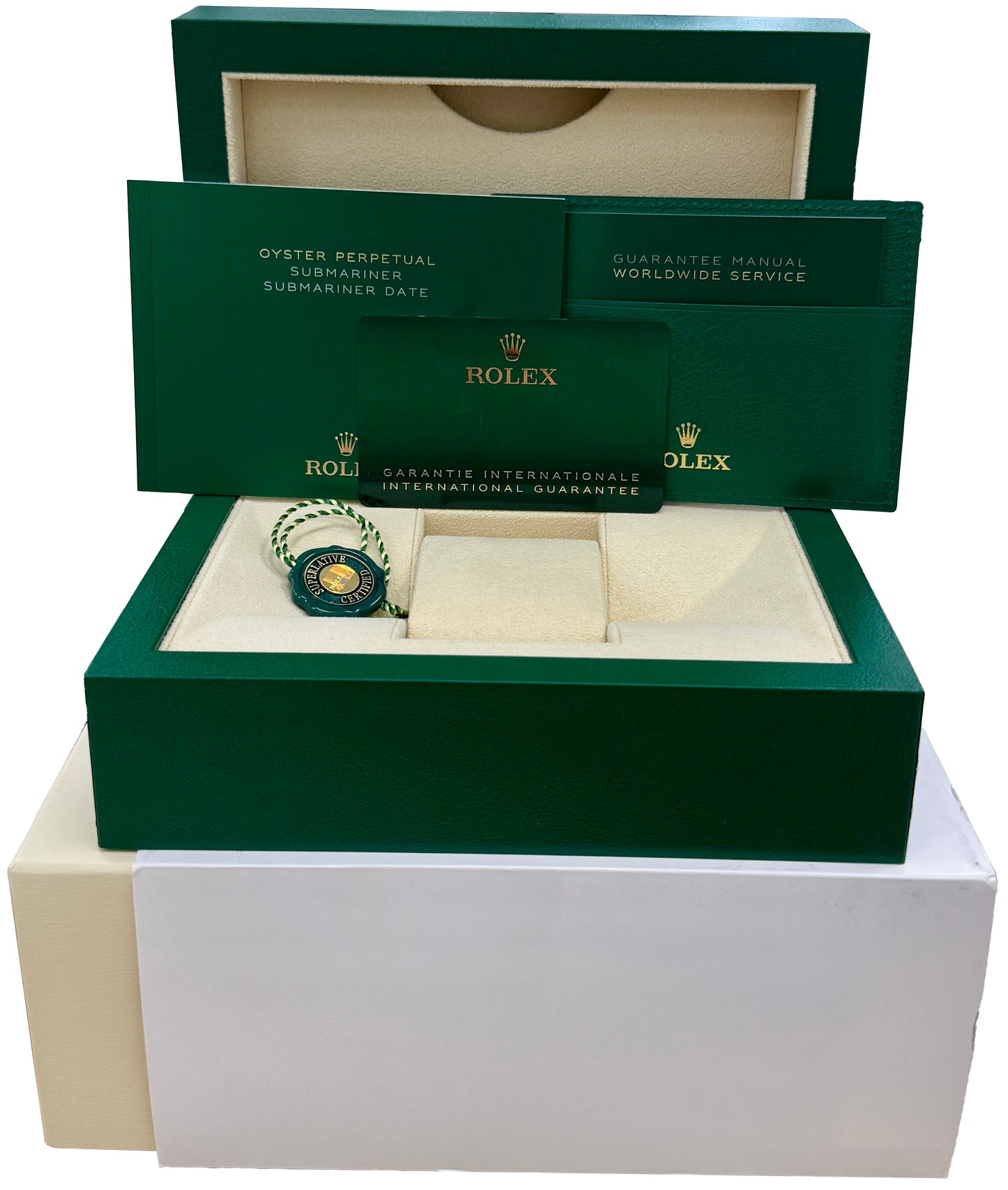 2023 PAPERS Rolex Submariner Date 41 KERMIT Green Steel 41mm Watch 126610 LV BOX