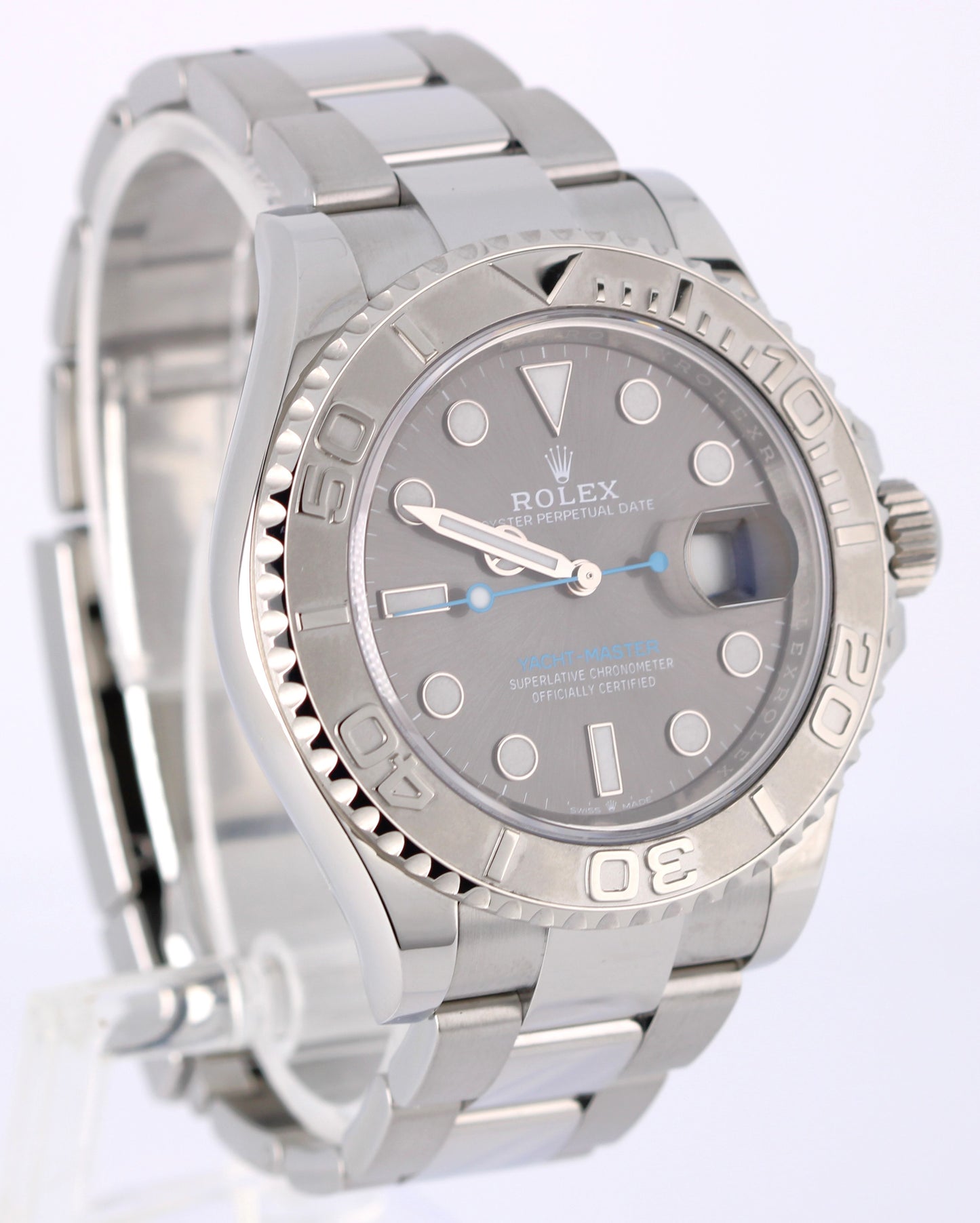 2023 PAPERS Rolex Yacht-Master Steel Platinum Rhodium 40mm 126622 Watch BOX