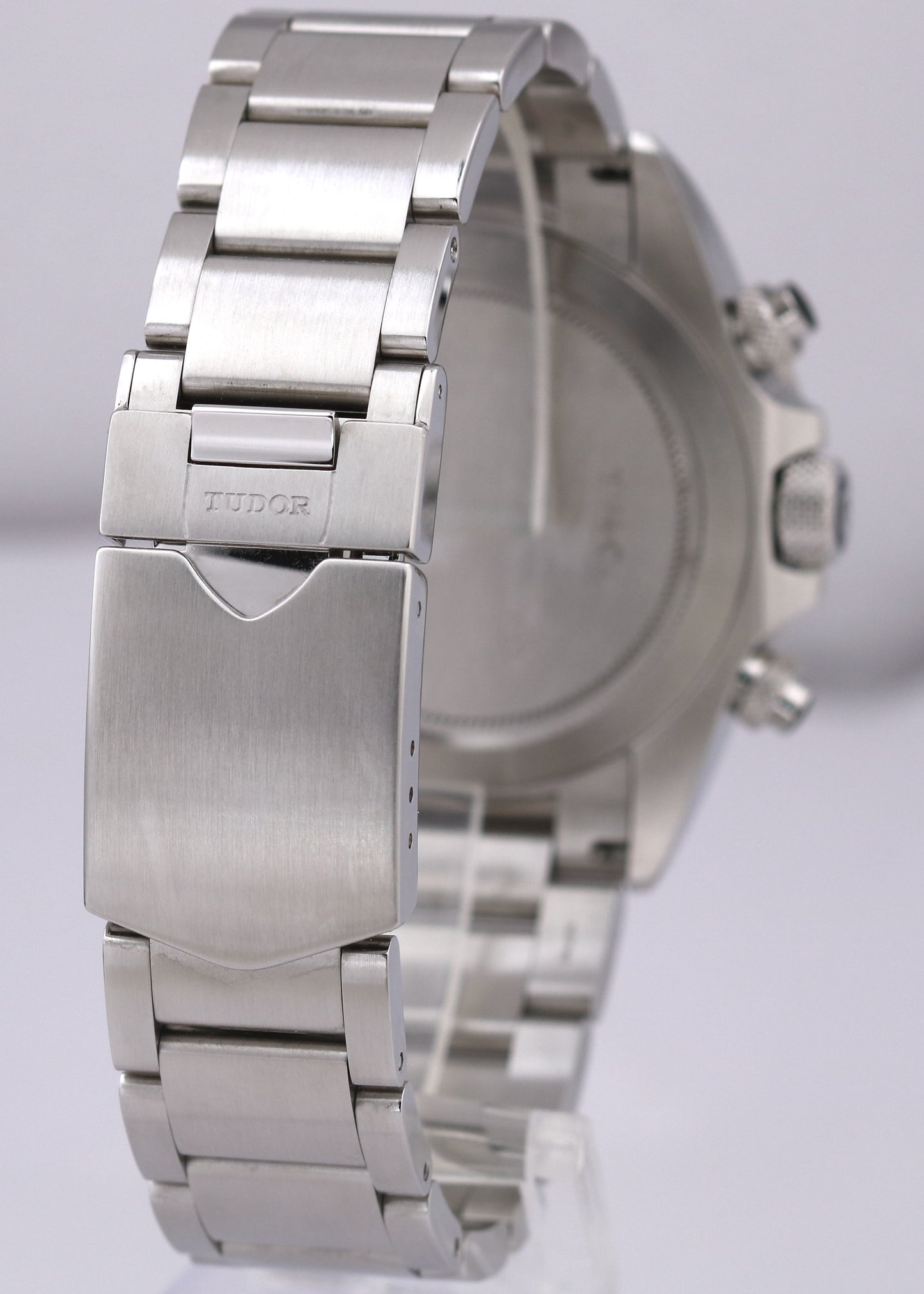 2022 PAPERS Tudor Heritage Chronograph BLACK Gray Steel 42mm Watch 70330 N BOX