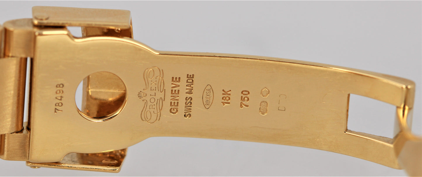 Rolex Daytona Cosmograph 18K Yellow Gold 10ctw DIA Black MOP 40mm 116528 Watch