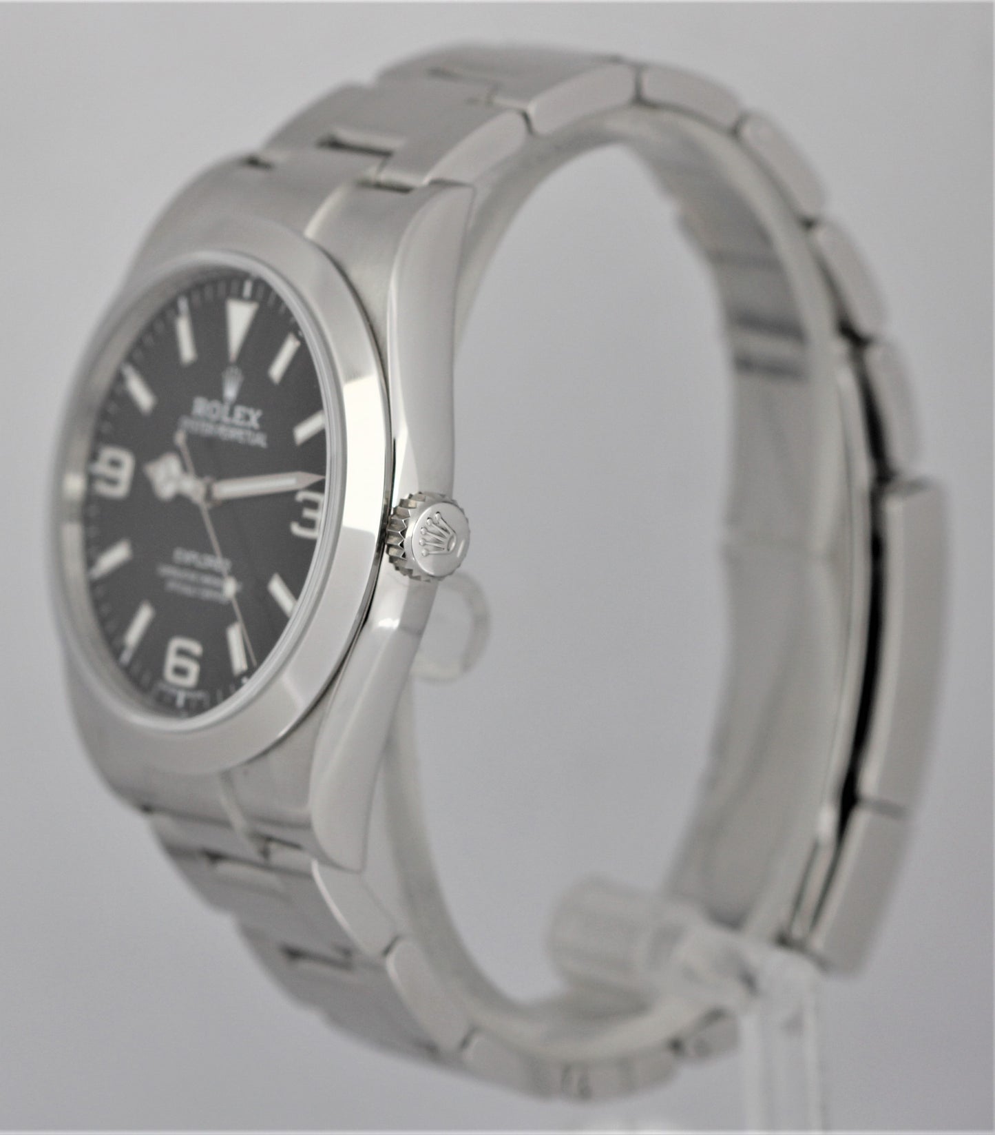 2019 Rolex Explorer PAPERS Steel 3-6-9 MK2 FULL LUME Black 39mm 214270 Watch B+P