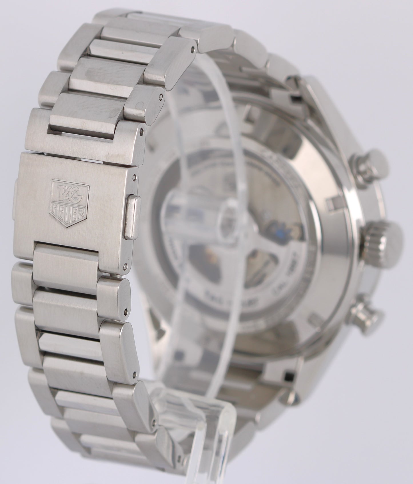 Tag Heuer Carrera Stainless Steel Black Rose Toned Arabic 43mm CAR2014.0 Watch