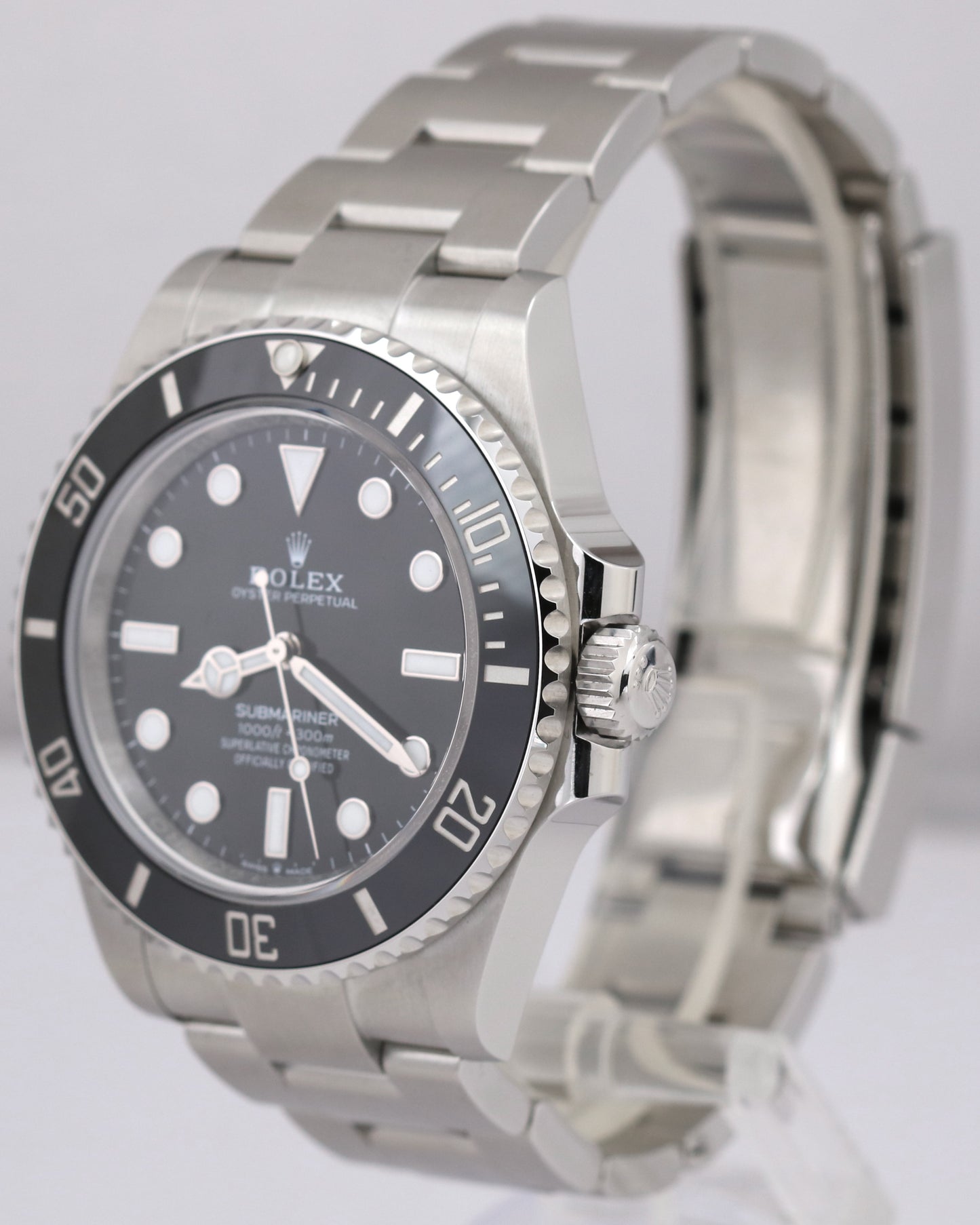 NEW APRIL 2024 PAPERS Rolex Submariner 41mm No-Date Black Ceramic 124060 LN BOX
