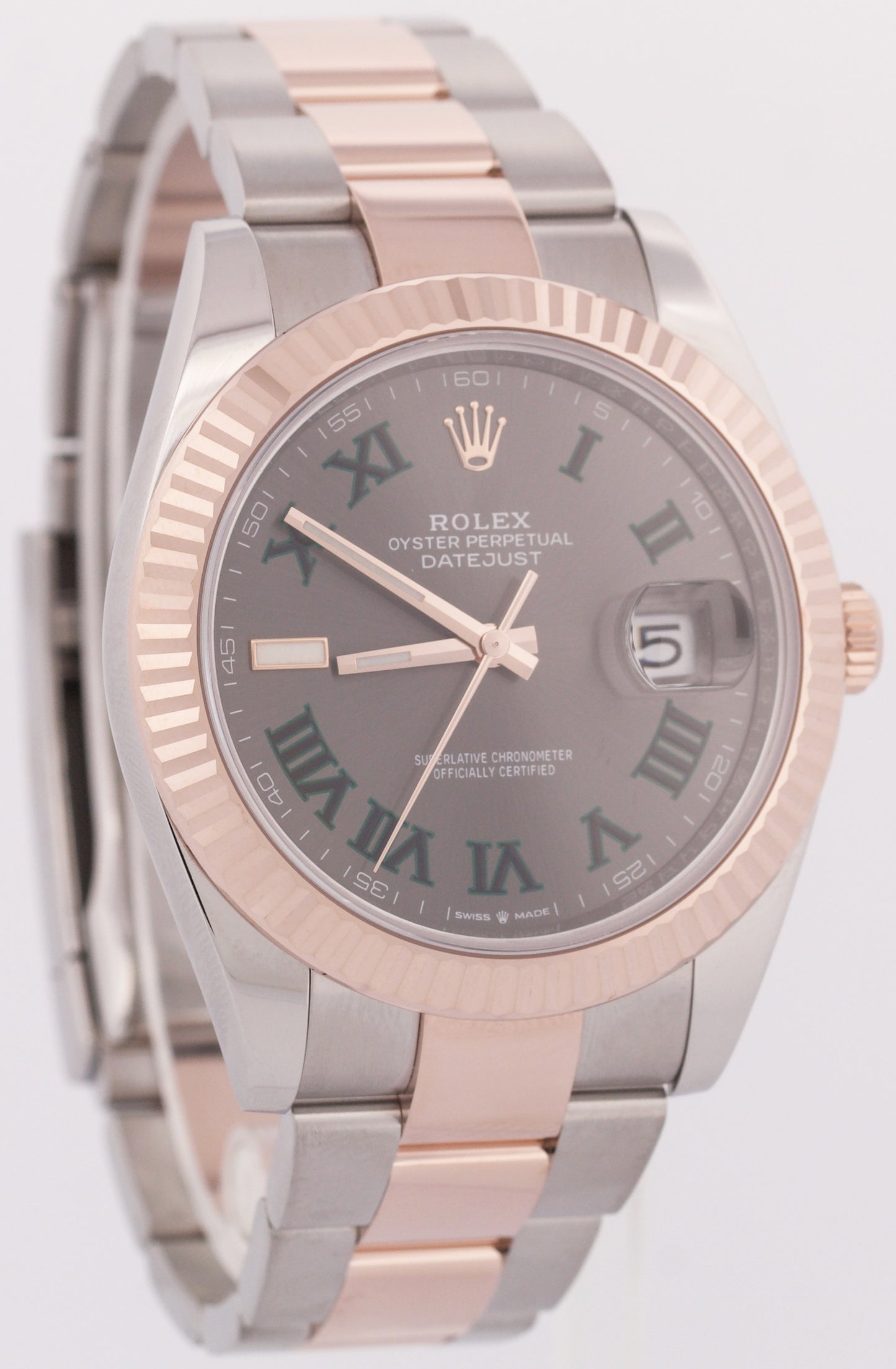 MINT 2022 PAPERS Rolex DateJust 41mm WIMBLEDON Steel 18K Gold OYSTER 126331 BOX