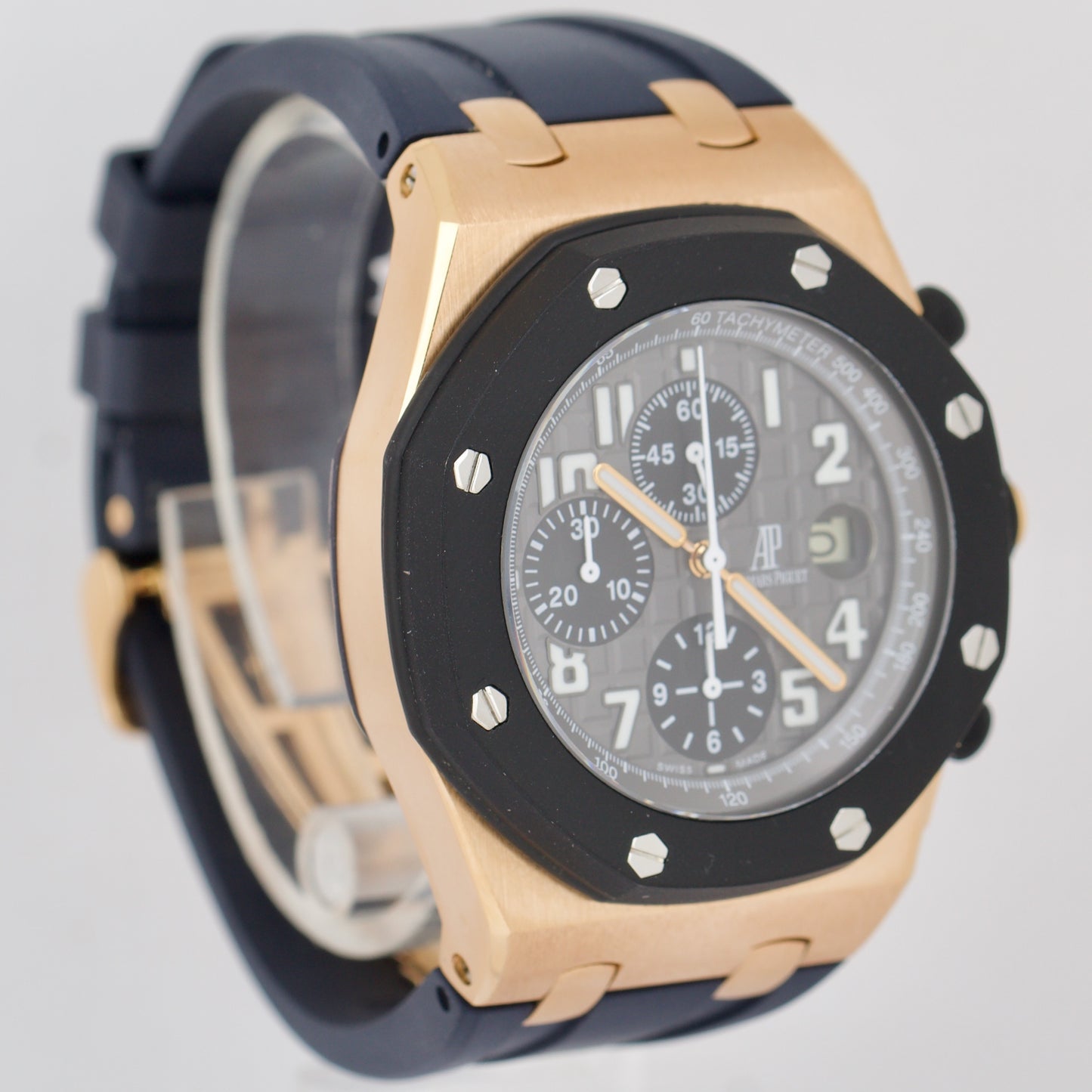 Audemars Piguet Royal Oak Offshore 18K ROSE GOLD Gray Chronograph 42mm 25940OK
