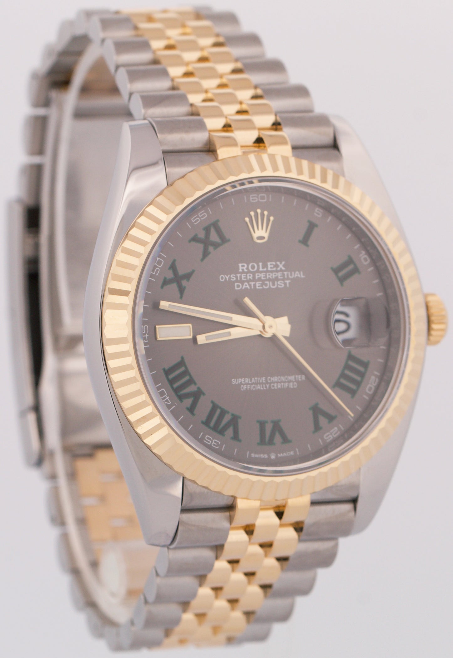 MINT 2023 Rolex DateJust WIMBLEDON Rhodium 41mm 18K Steel JUBILEE 41mm 126333