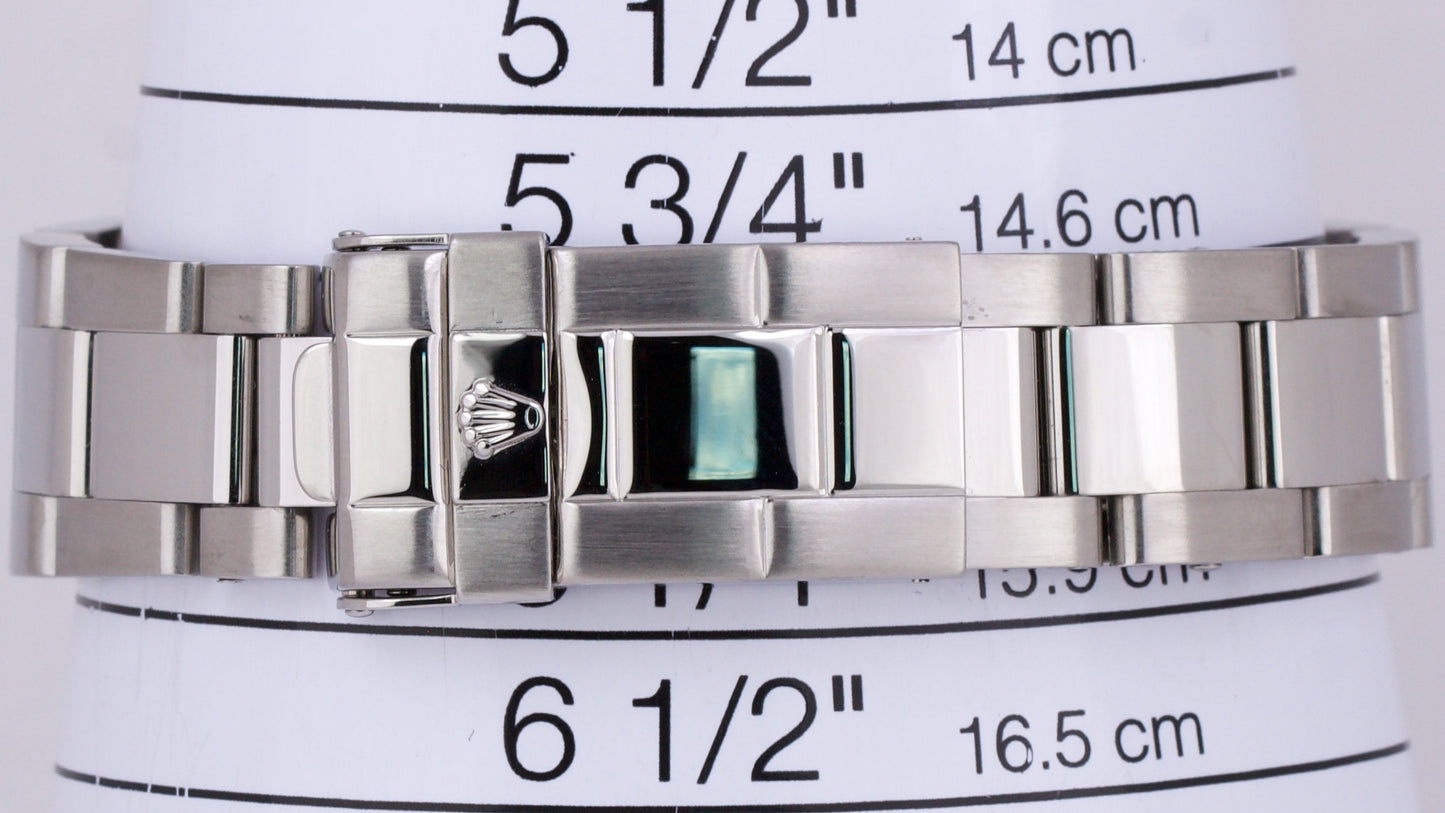 MINT Rolex Yacht-Master Mid-Size PLATINUM Stainless Steel 35mm 168622 Date Watch