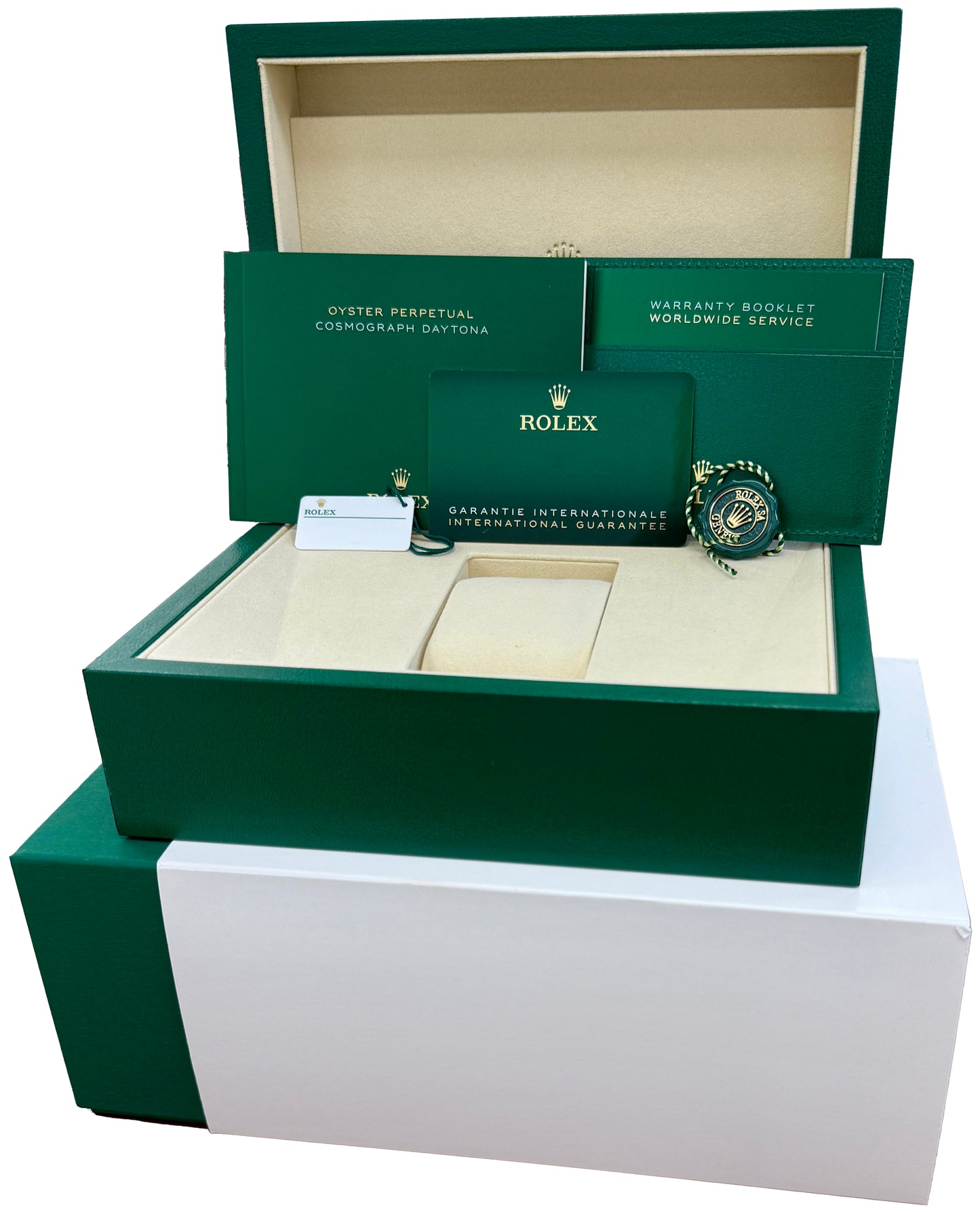 NEW SEPT 2025 PAPERS Rolex Daytona GHOST Silver 18K Gold 40mm Watch 126519LN BOX