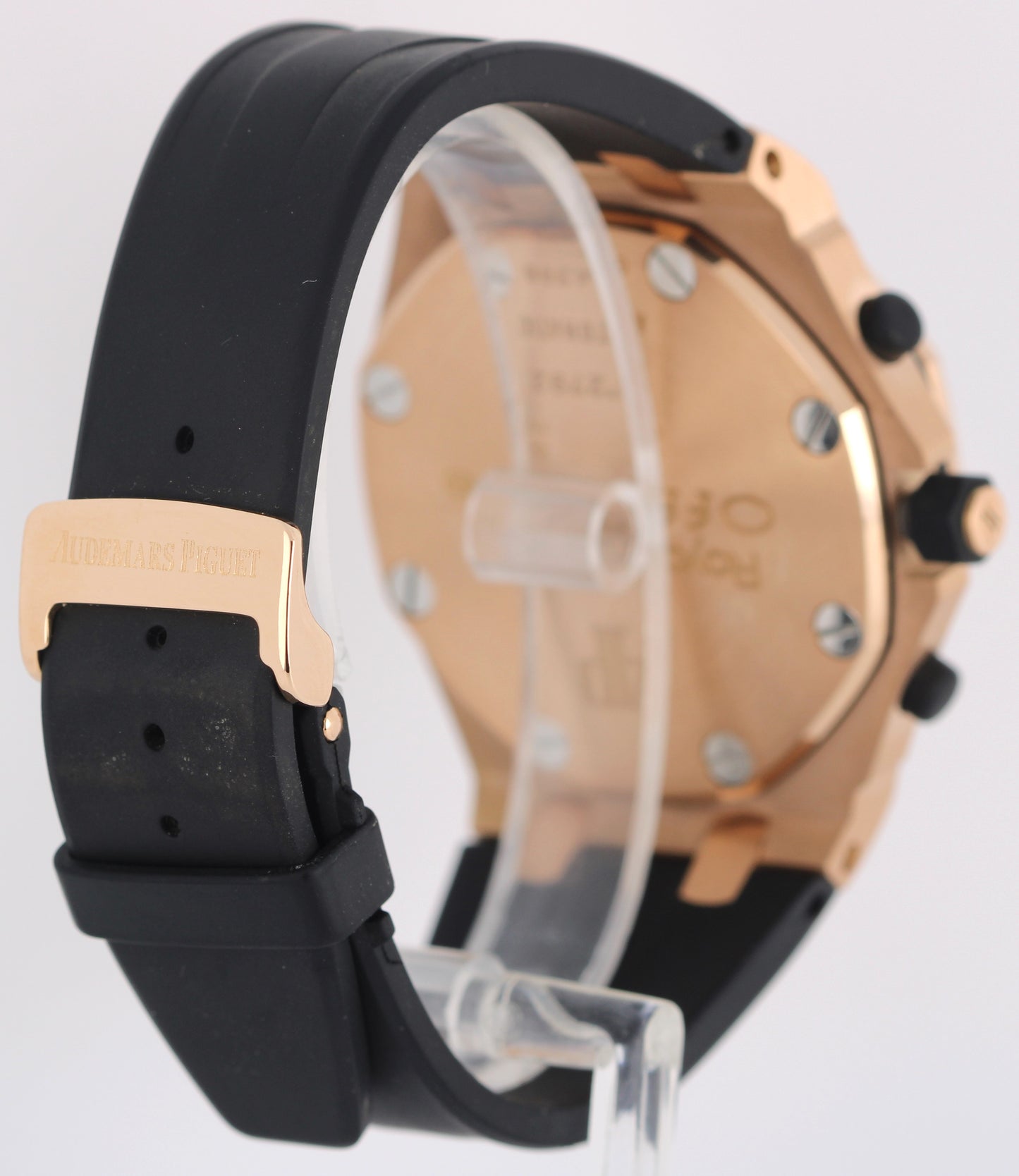 Audemars Piguet Royal Oak Offshore 18k Rose Gold Slate 42mm 25940OK Rubber Watch