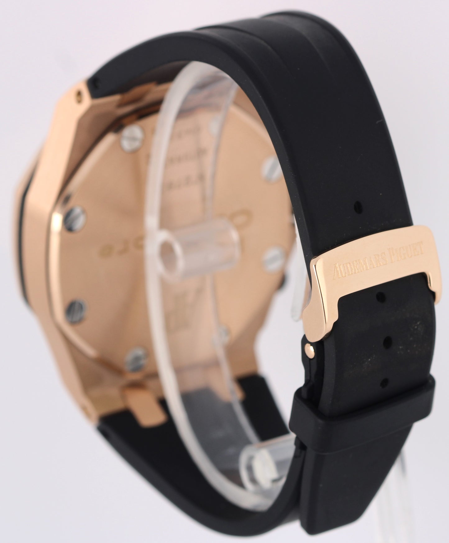 Audemars Piguet Royal Oak Offshore 18k Rose Gold Slate 42mm 25940OK Rubber Watch