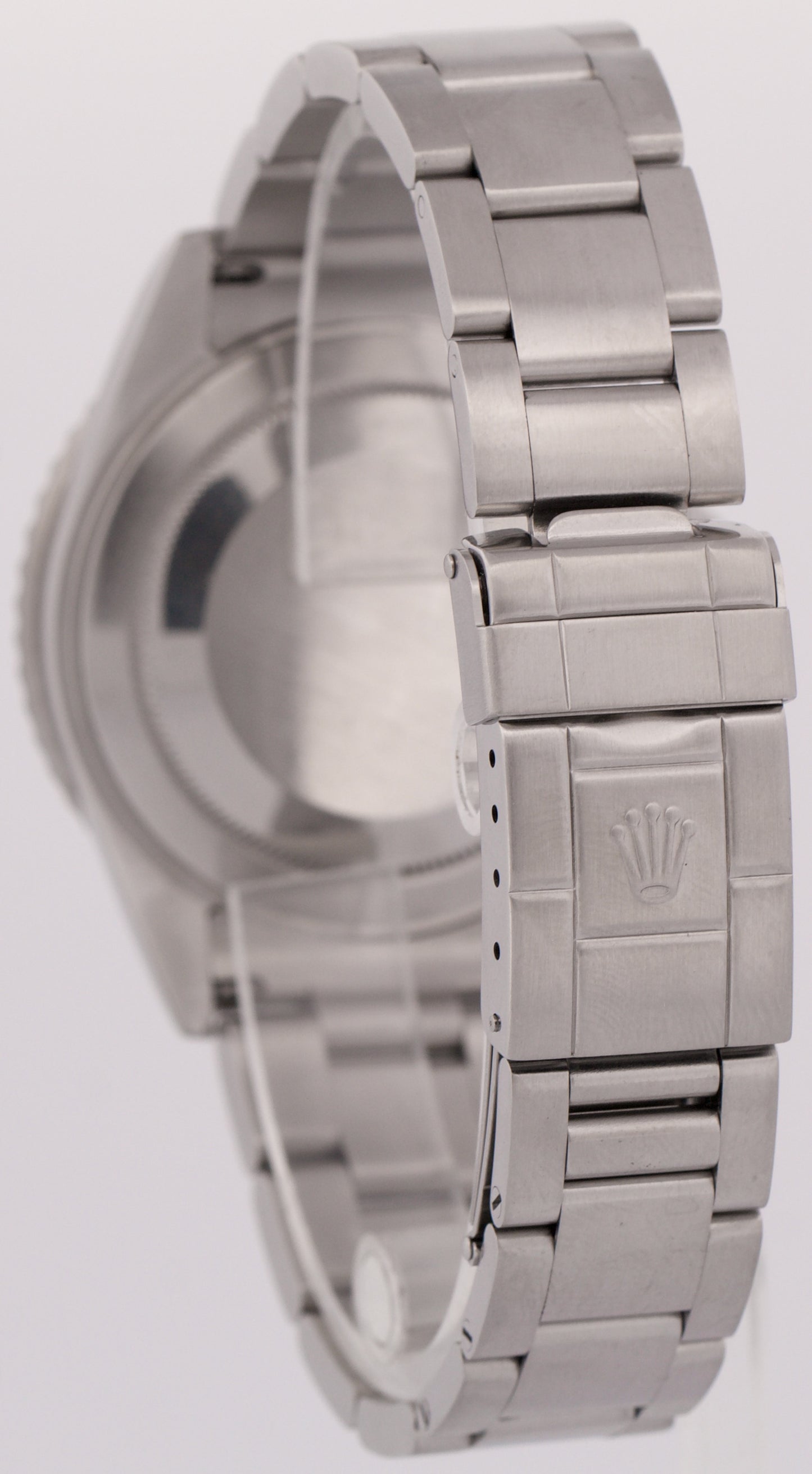 MINT PAPERS Rolex GMT-Master II PEPSI Red Blue Steel NO-HOLES 40mm 16710 BOX