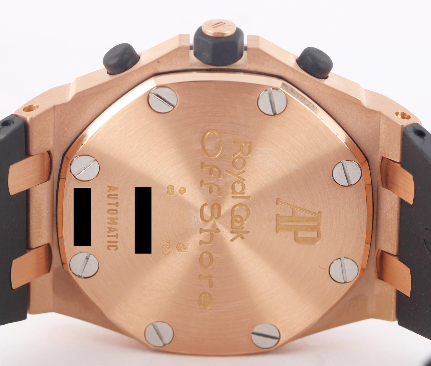 Audemars Piguet Royal Oak Offshore 18k Rose Gold Slate 42mm 25940OK Rubber Watch