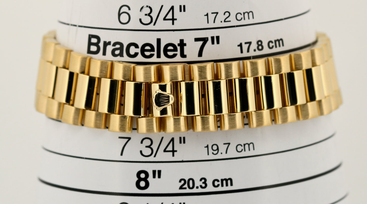 VINTAGE Rolex Day-Date President CHAMPAGNE DIAMOND 36mm 18K Gold Watch 18038