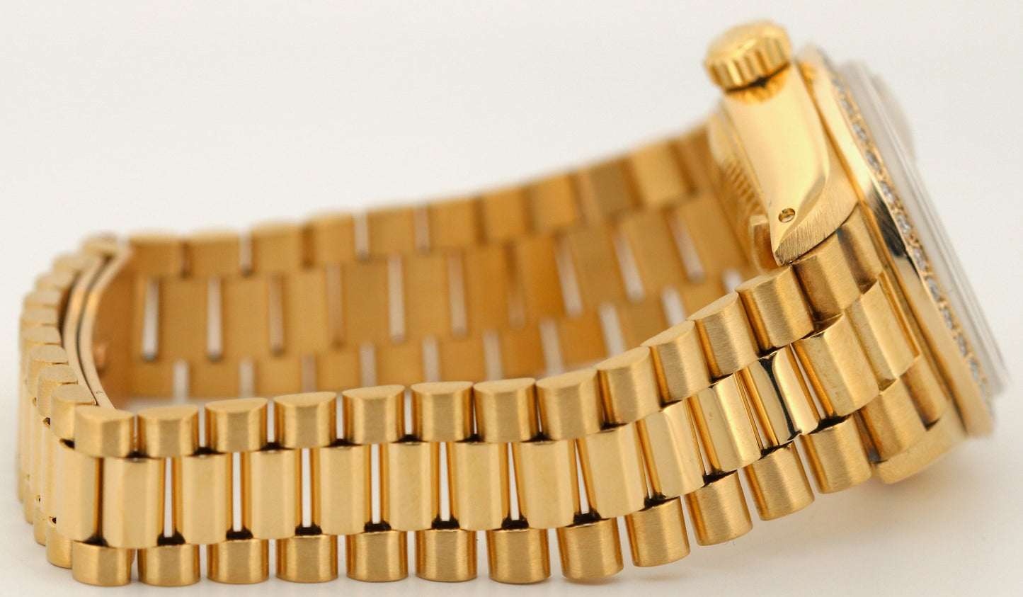 Ladies Rolex DateJust President 26mm MOTHER OF PEARL DIAMOND 18K Gold 6917