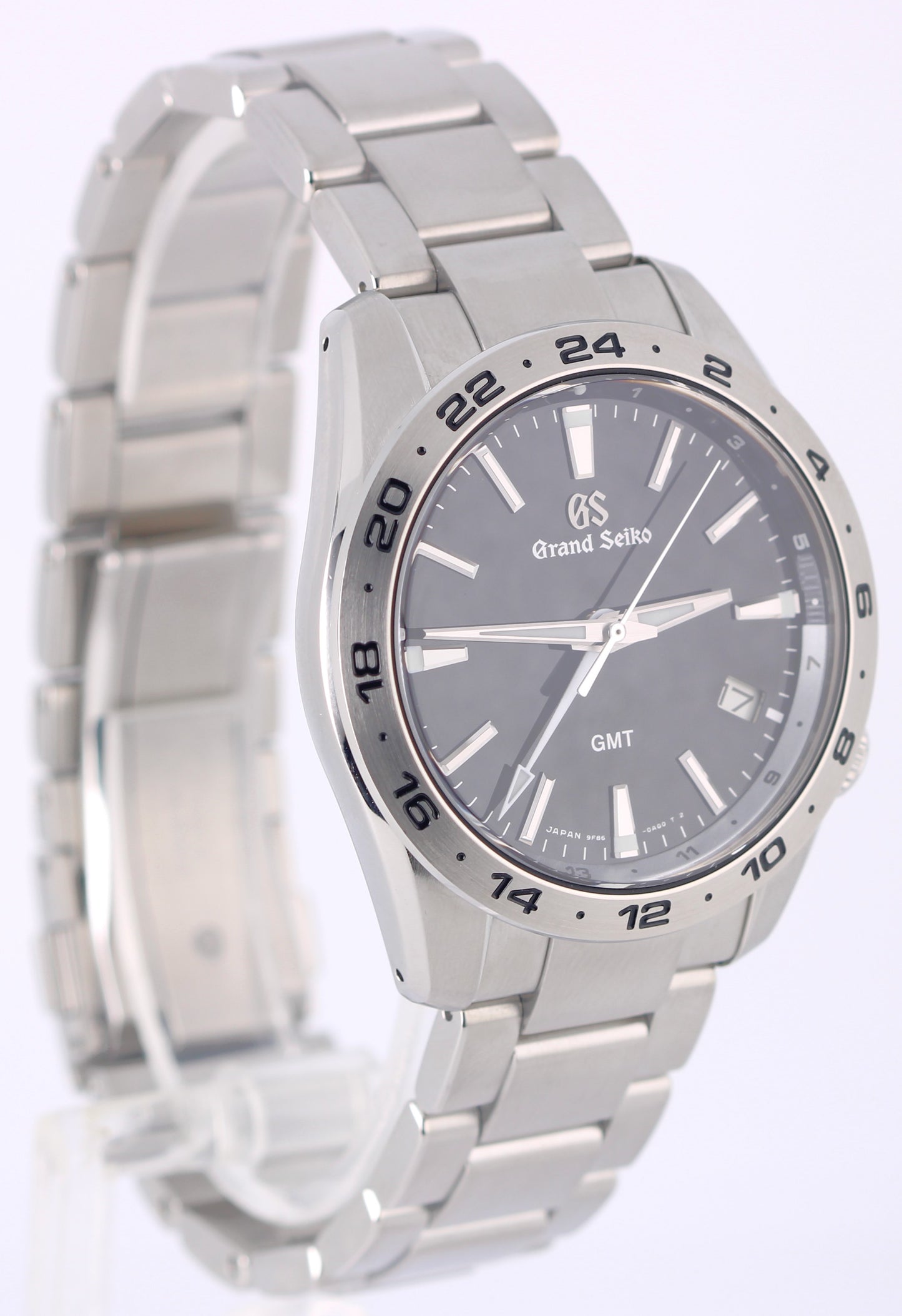 2023 PAPERS Grand Seiko GMT Sport Collection Steel Black 39mm SBGN027G Watch BOX