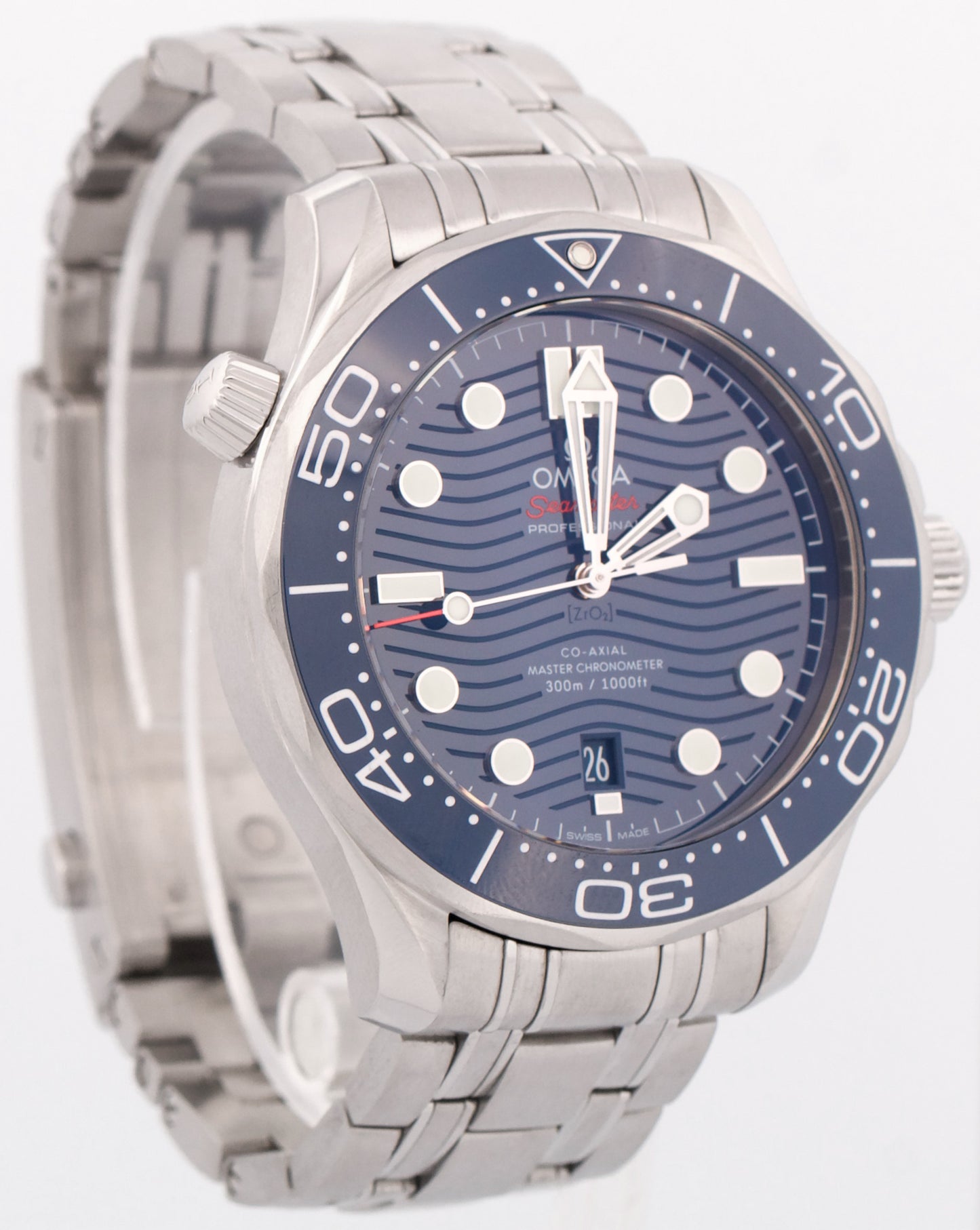 MINT PAPERS Omega Seamaster Diver 42mm BLUE WAVE Steel 210.30.42.20.03.001 BOX